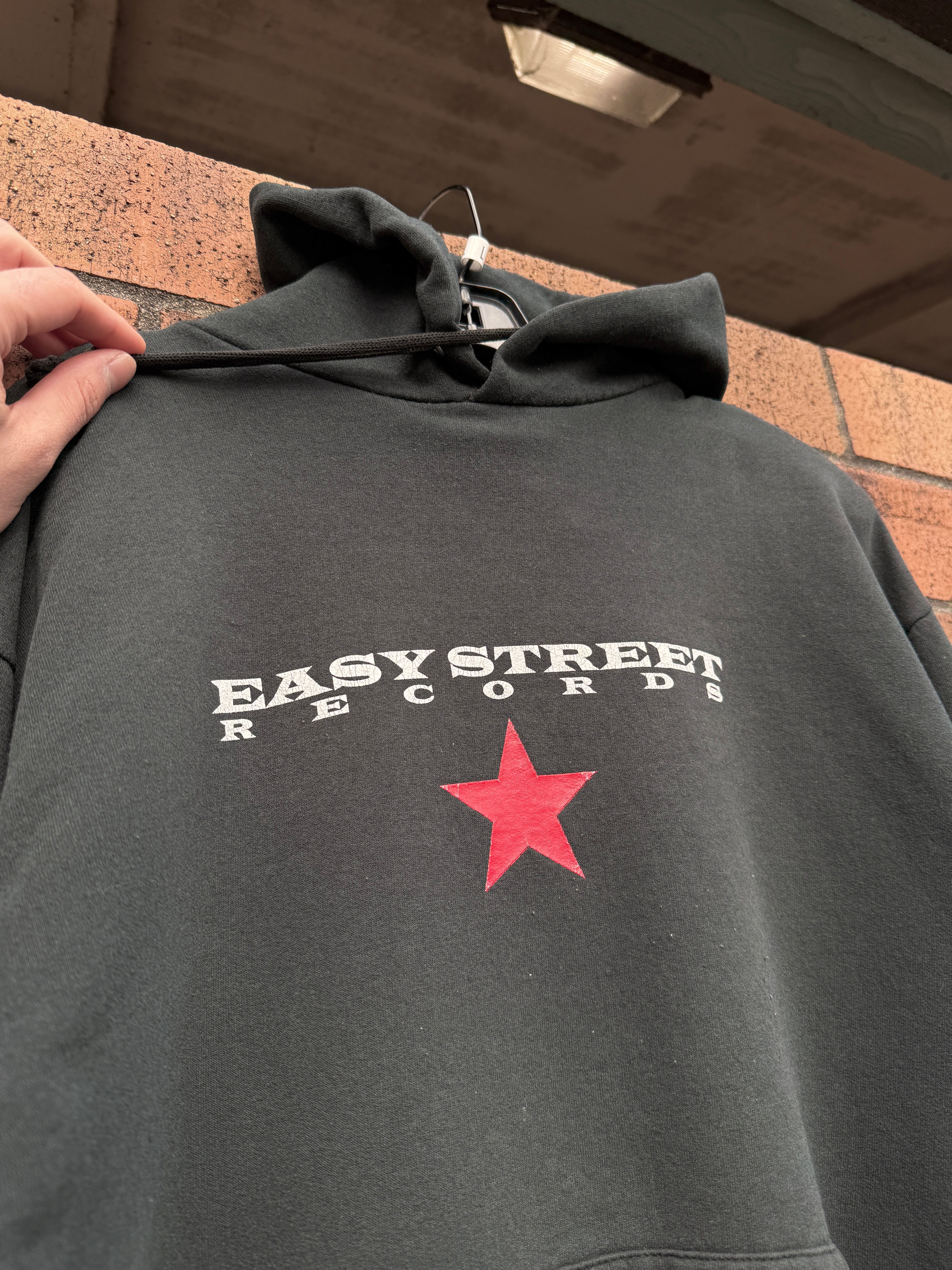 90s Seattle Easy Street Records Hoodie Sz L