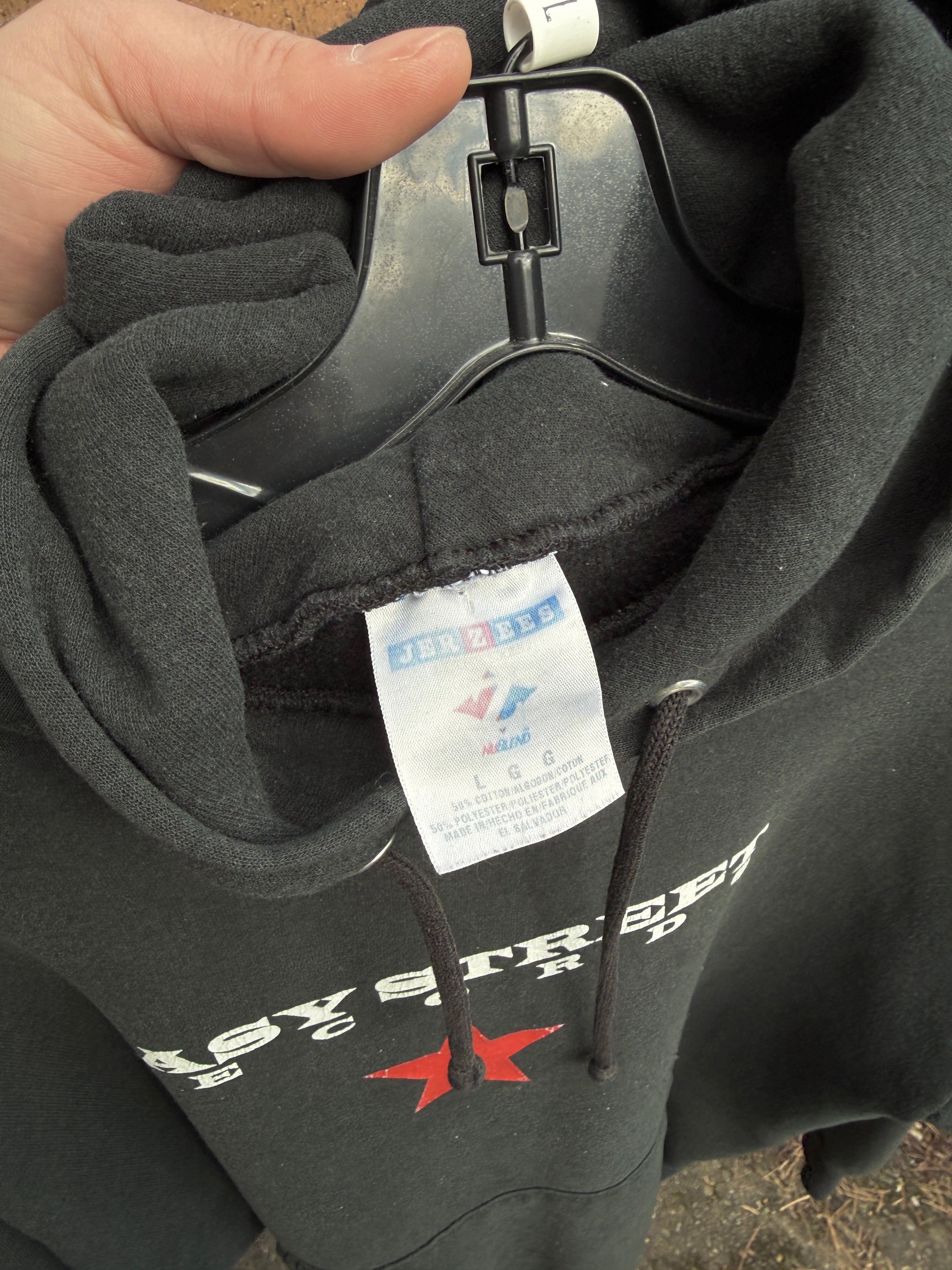 90s Seattle Easy Street Records Hoodie Sz L
