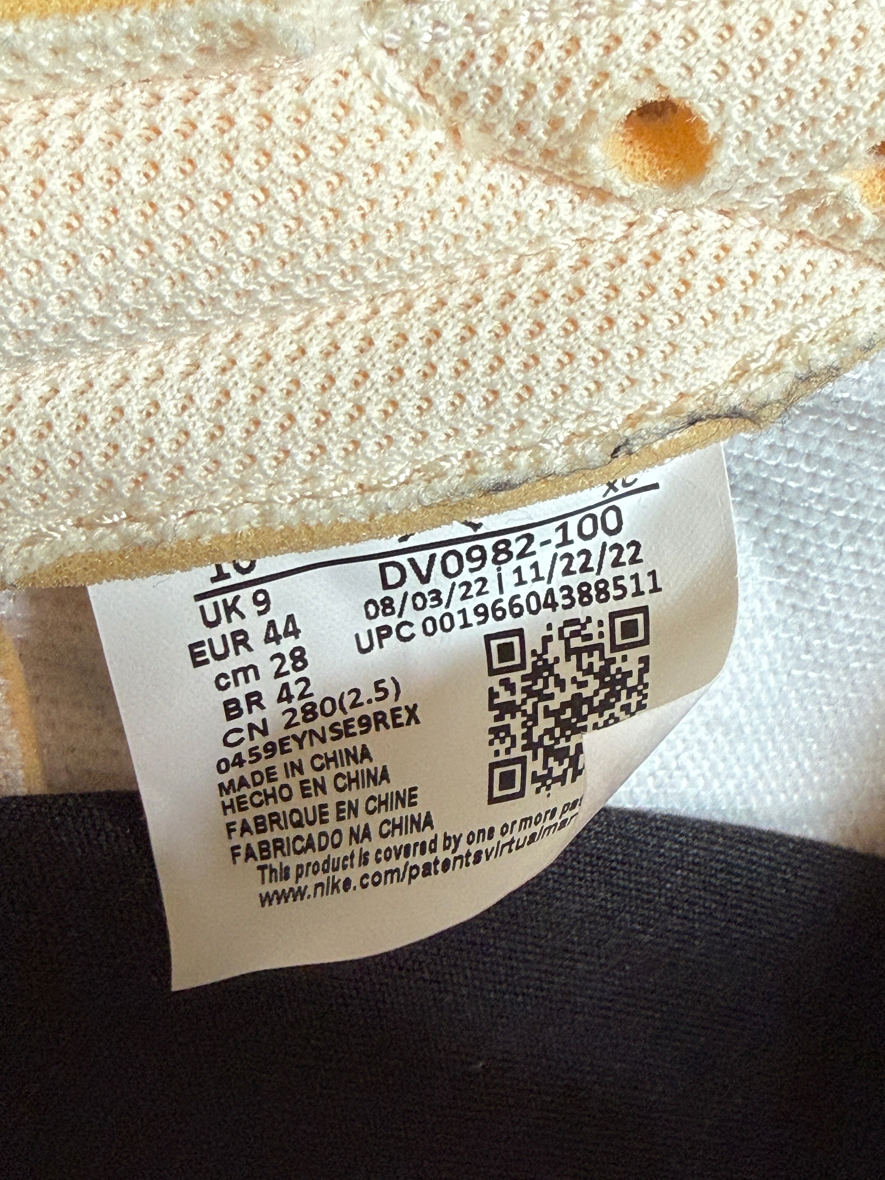 Jordan 1 Retro Low OG EX Coconut Milk Size 10