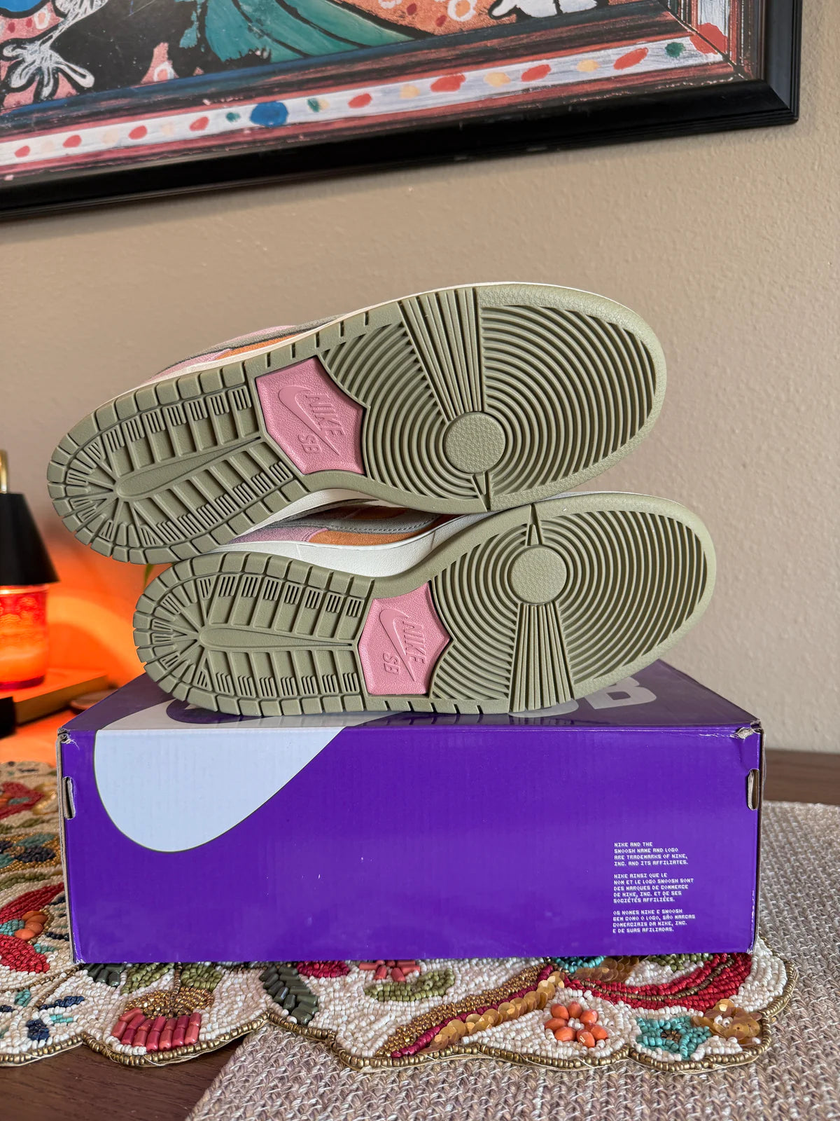 Nike SB Dunk Low Red Stardust Size 10.5