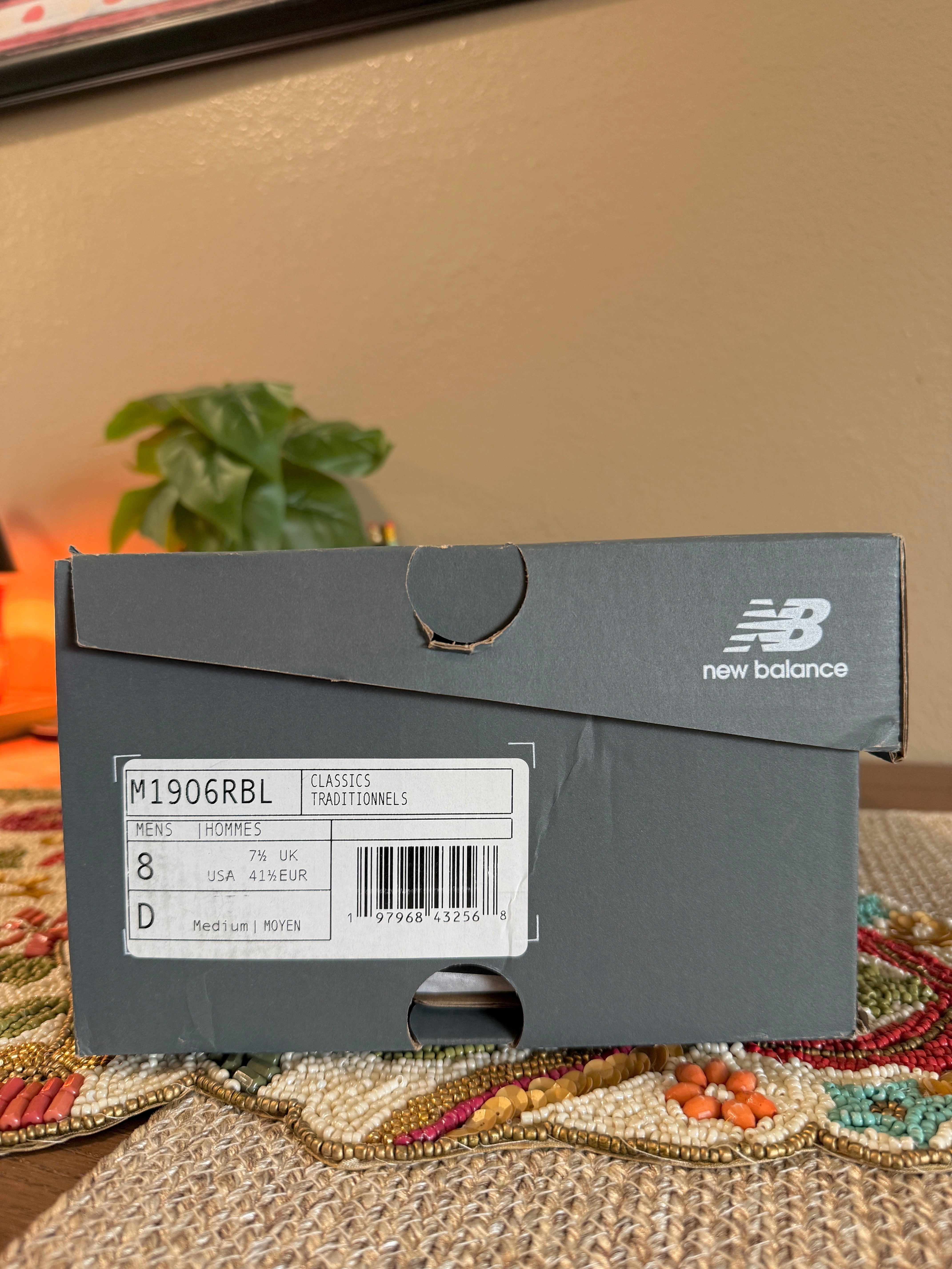 New Balance 1906R Blue Chrome Size 8