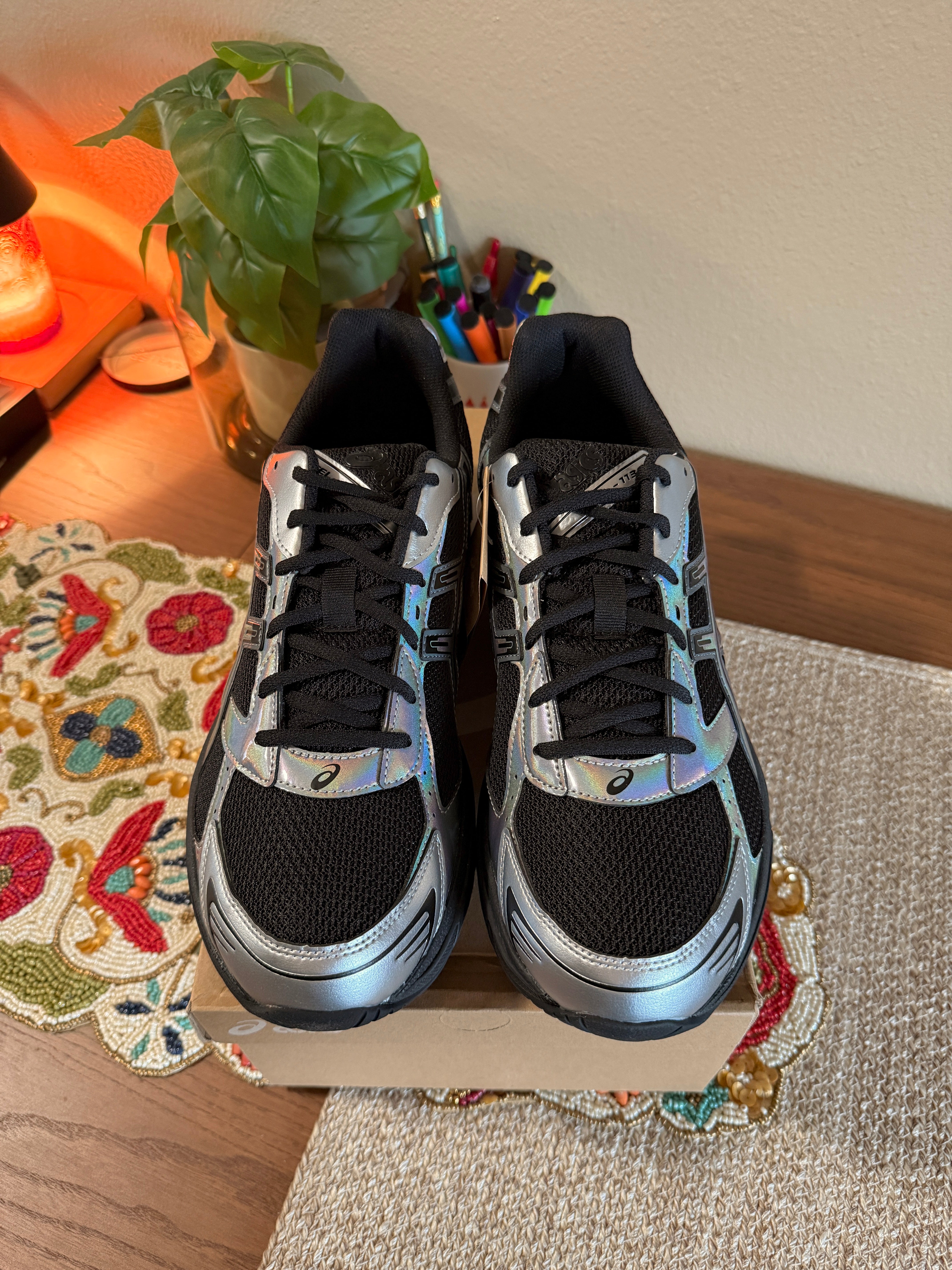 Asics Gel-1130 Black / Pure Silver Size 13