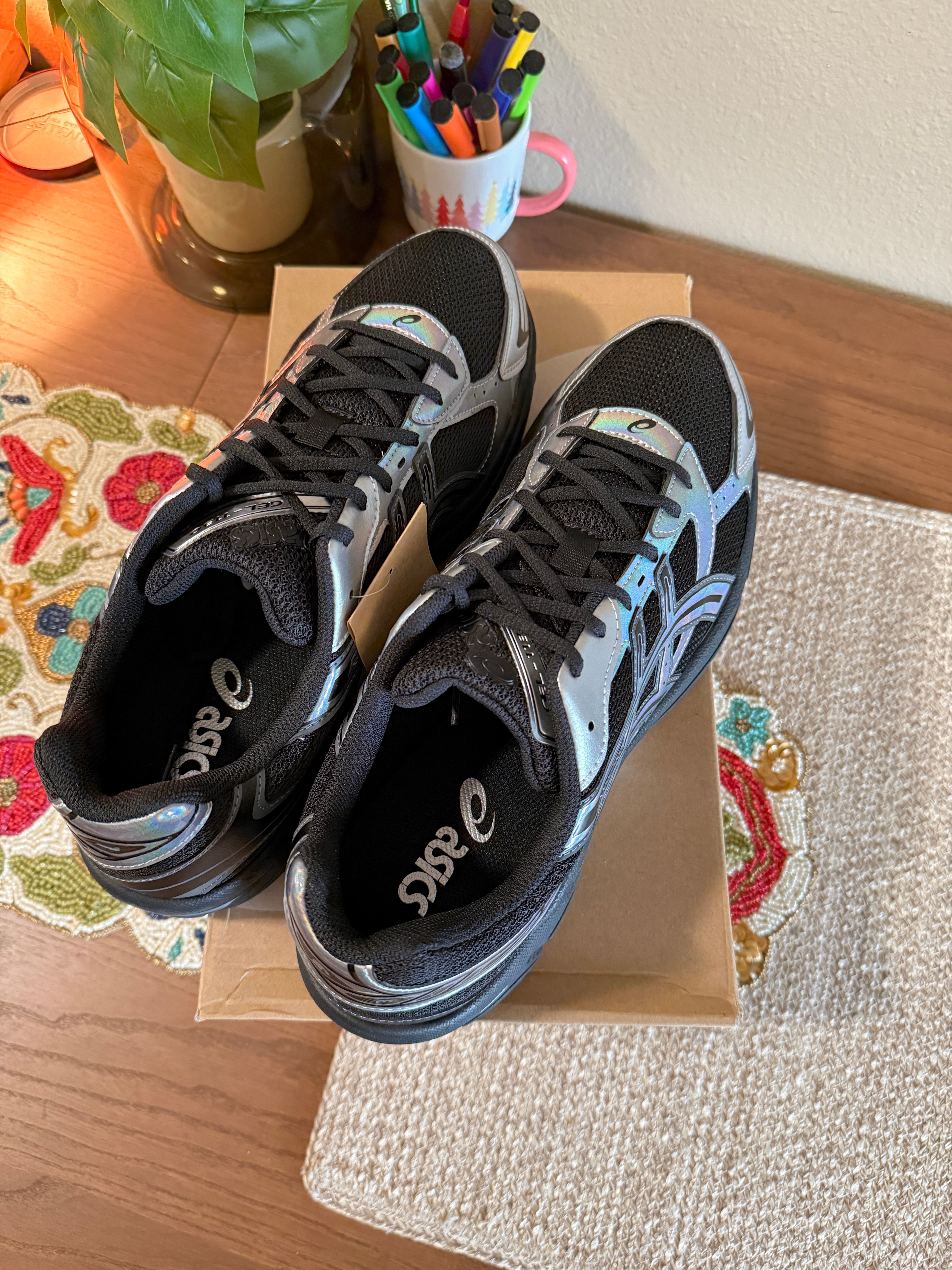 Asics Gel-1130 Black / Pure Silver Size 13