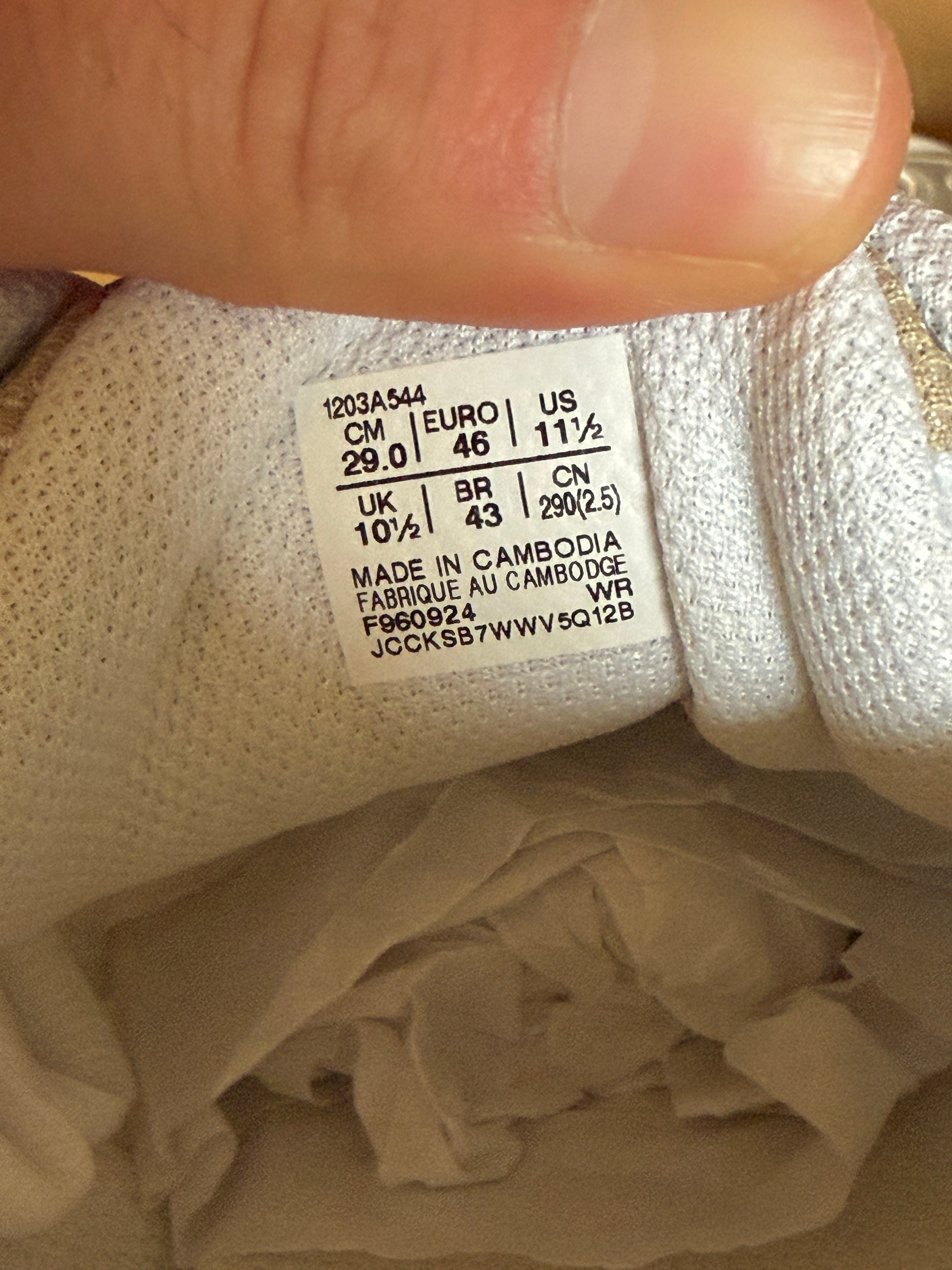 Asics GT-2160 White / Putty Size 11.5