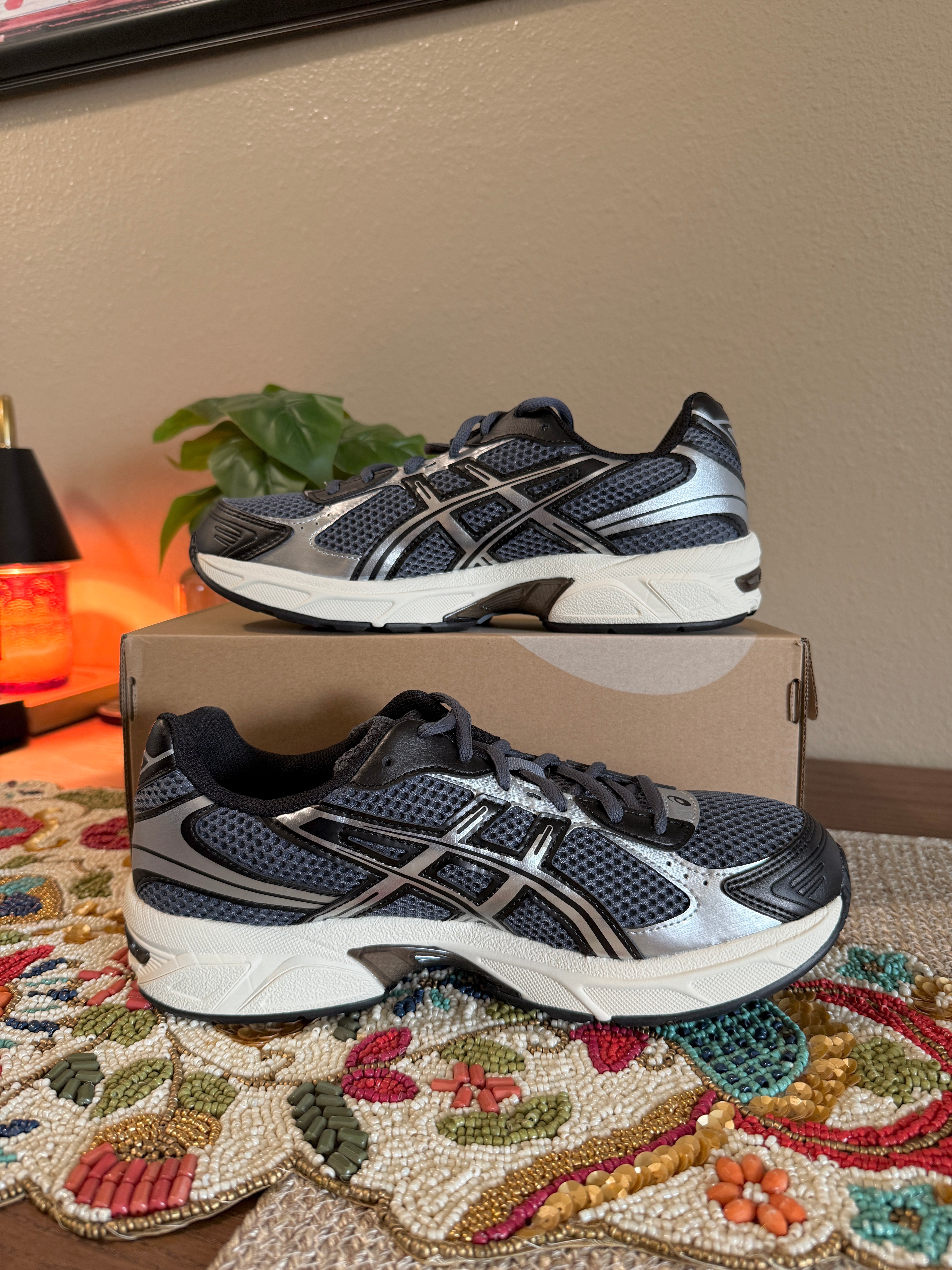 Asics Gel-1130 Steel Grey / Black Size 12