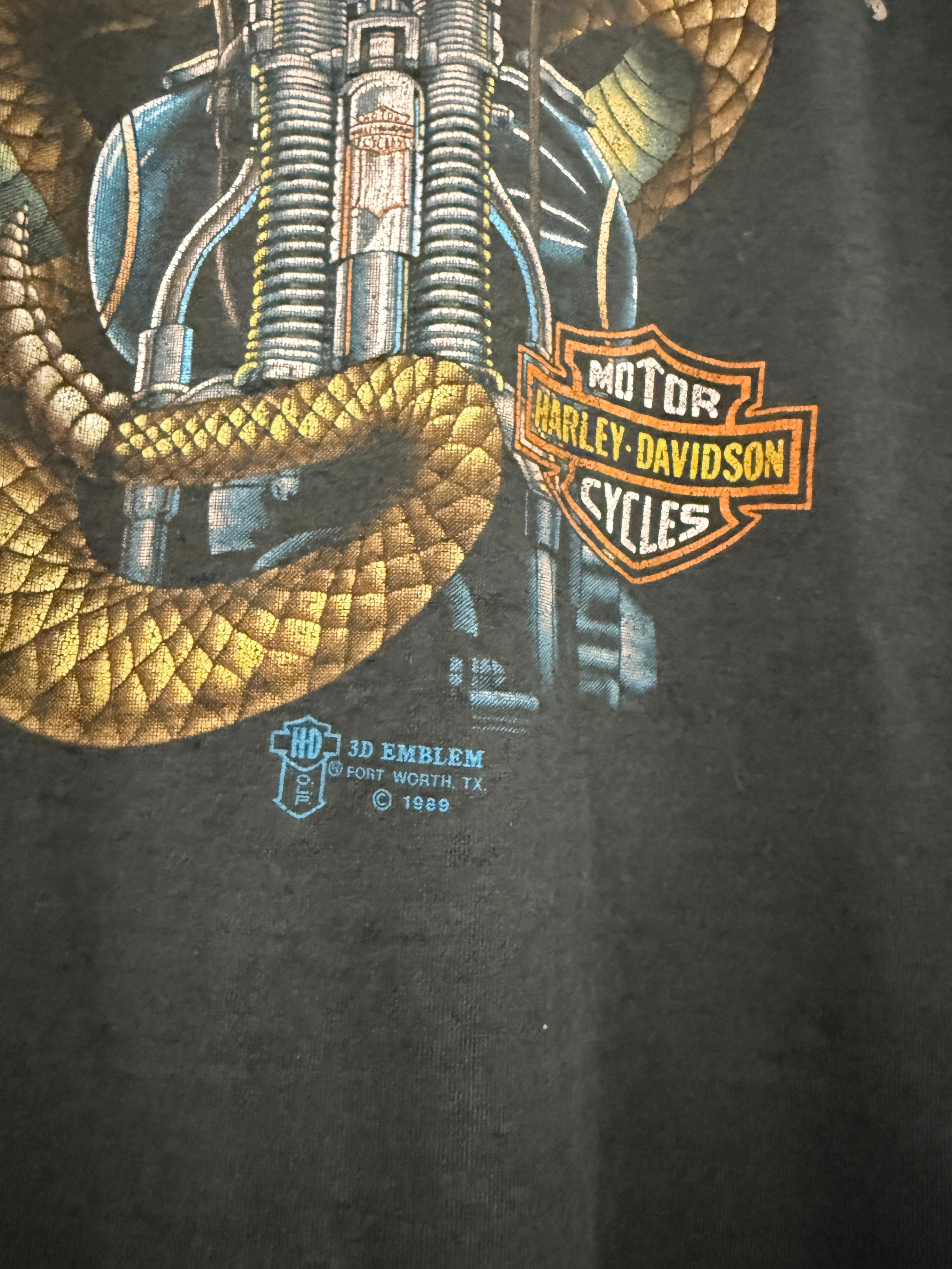 1989 3D Emblem Cedar Rapids Iowa Tee Sz L