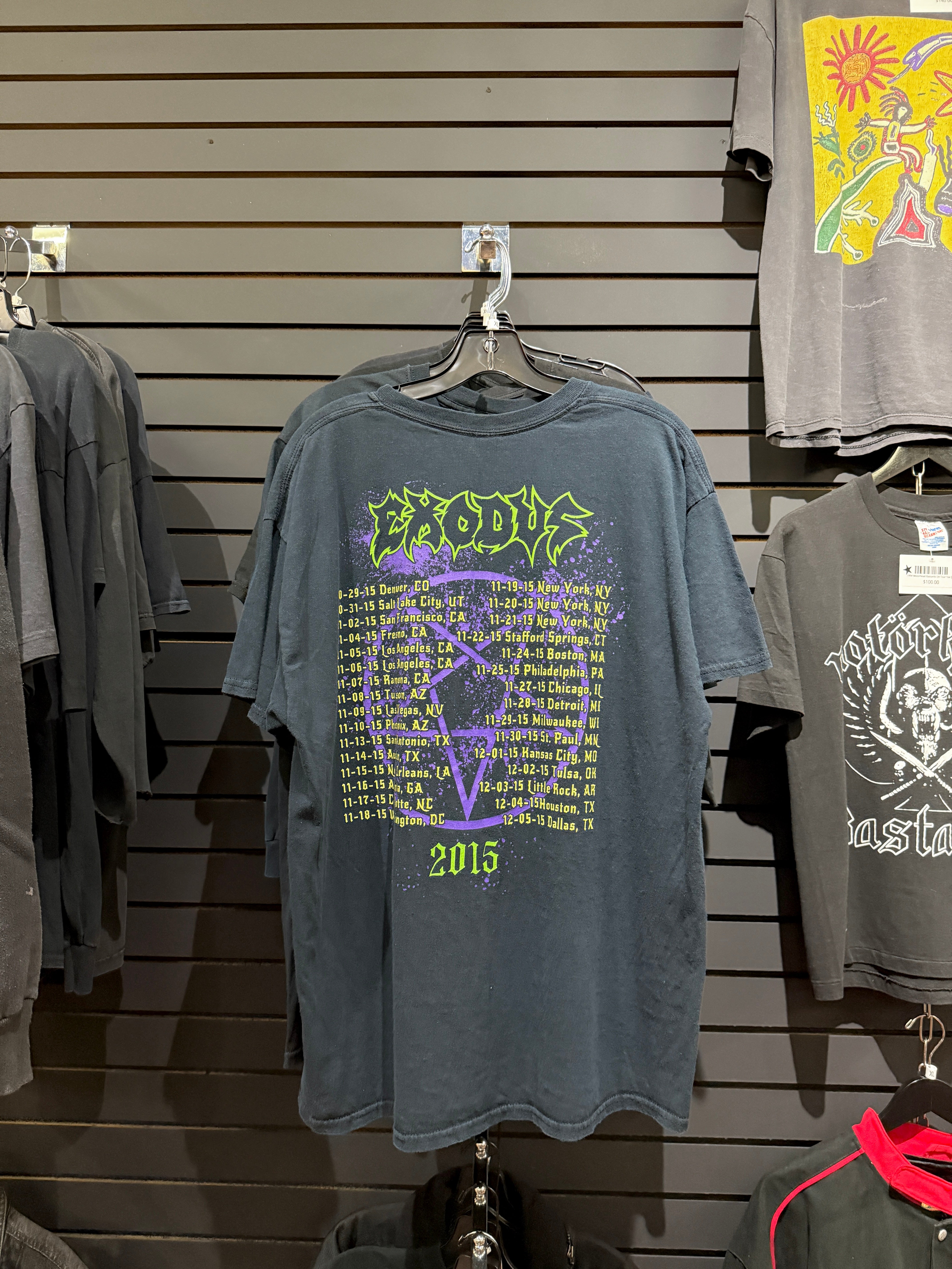 2015 EXODUS BLOOD IN BLOOD OUT TOUR TEE SZ XL