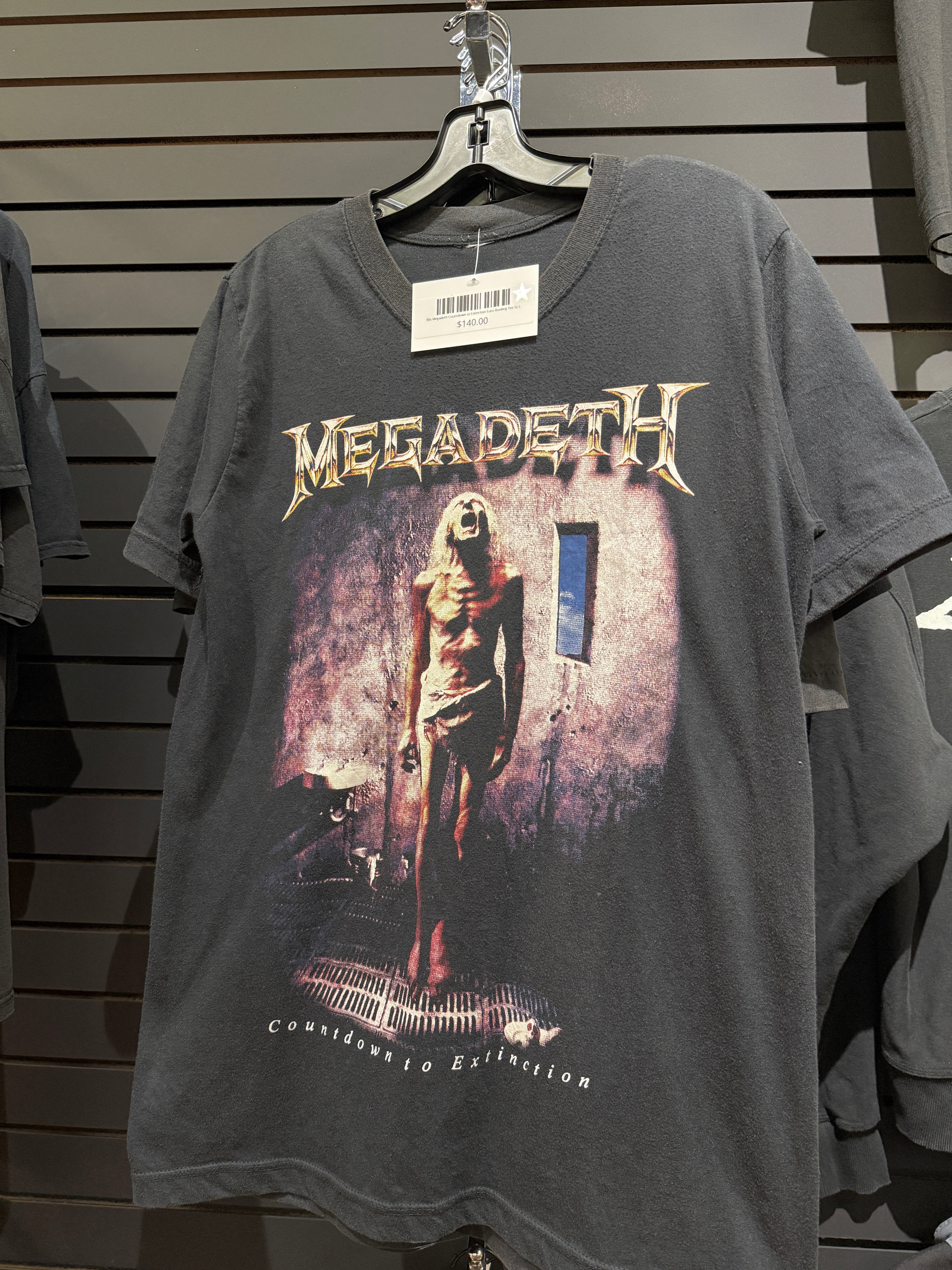 90s Megadeth Countdown to Extinction Euro Bootleg Tee Sz L