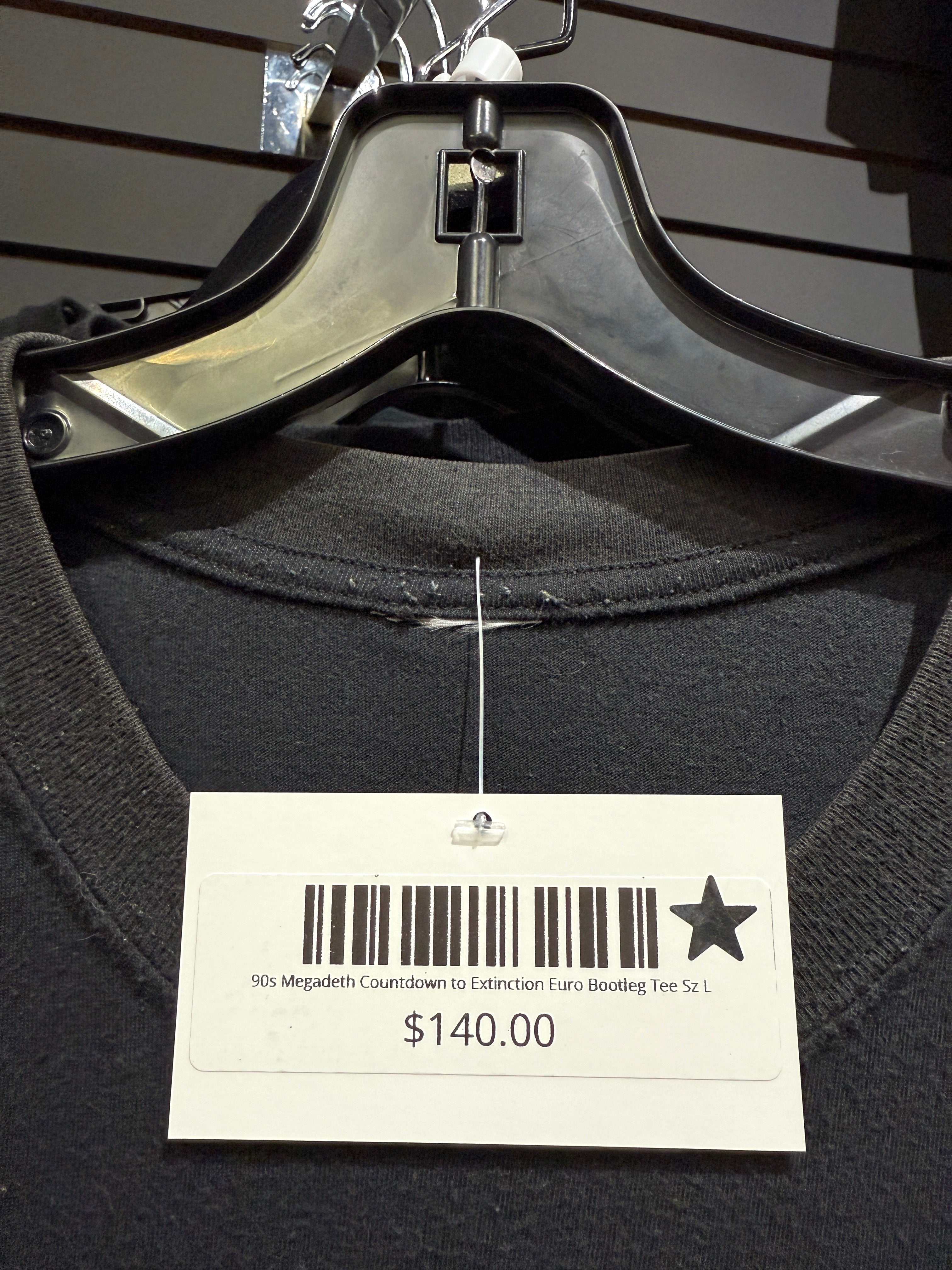 90s Megadeth Countdown to Extinction Euro Bootleg Tee Sz L