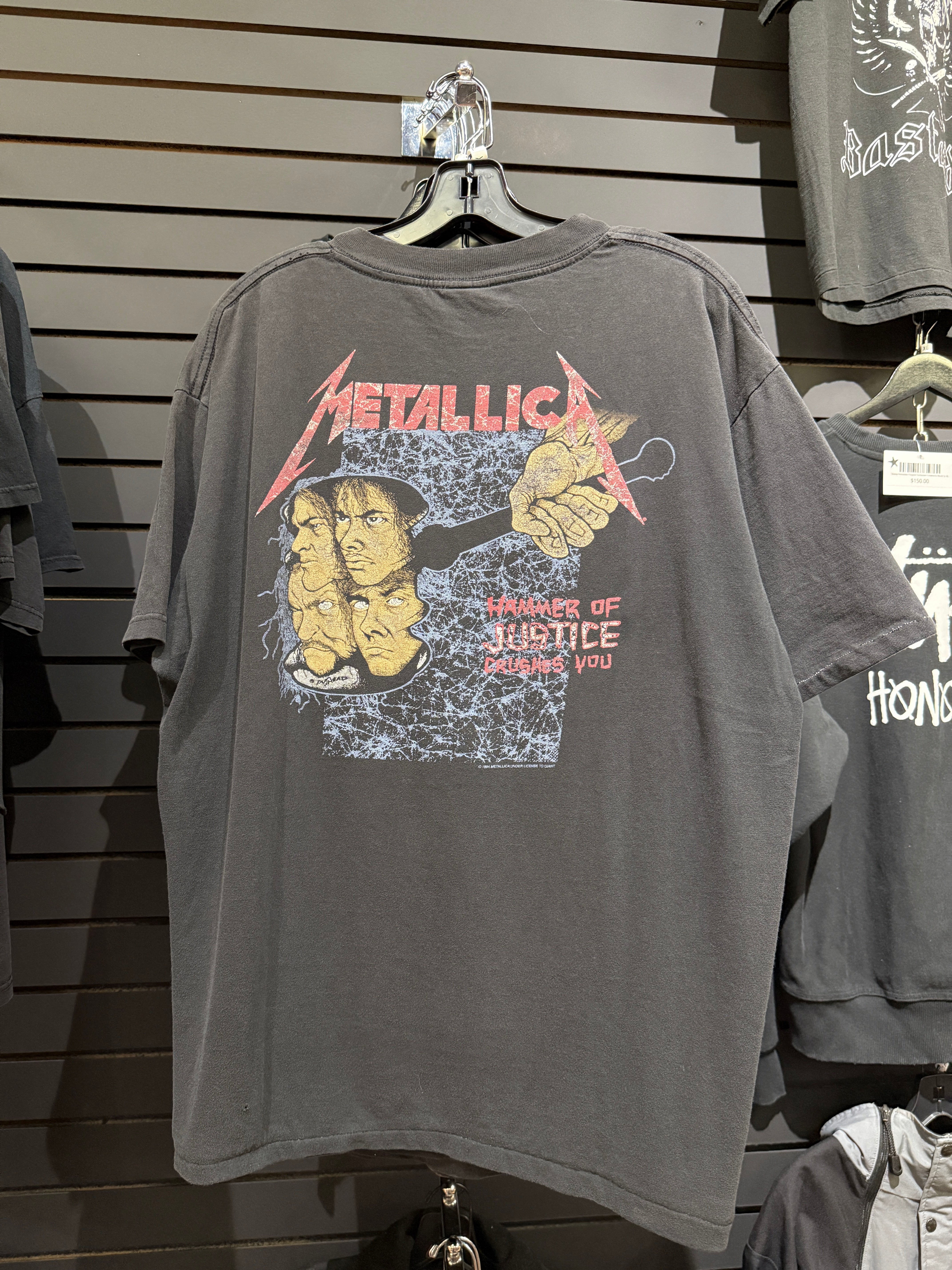 1994 Metallica Justice for All Giant Tee Sz XL