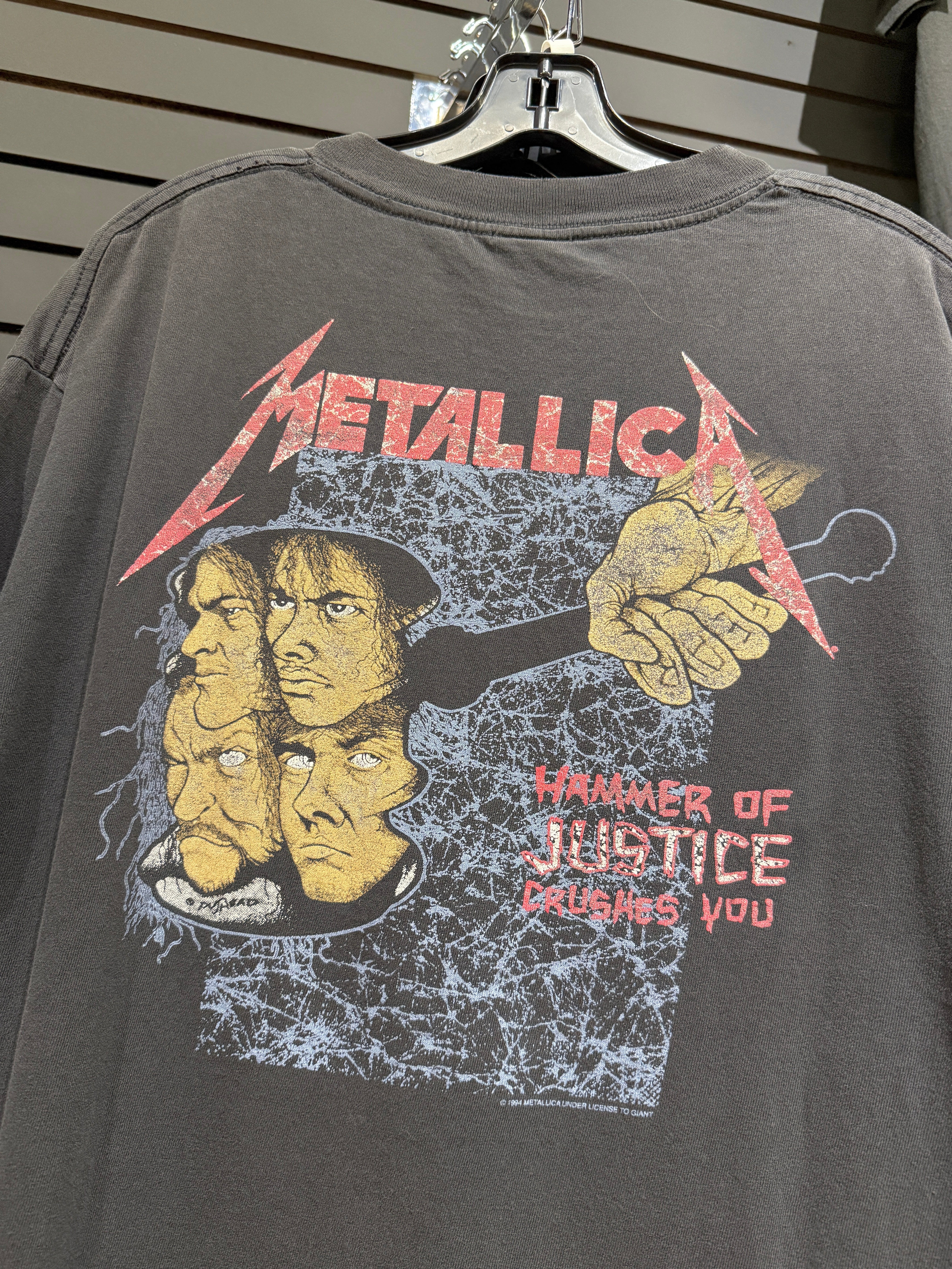 1994 Metallica Justice for All Giant Tee Sz XL
