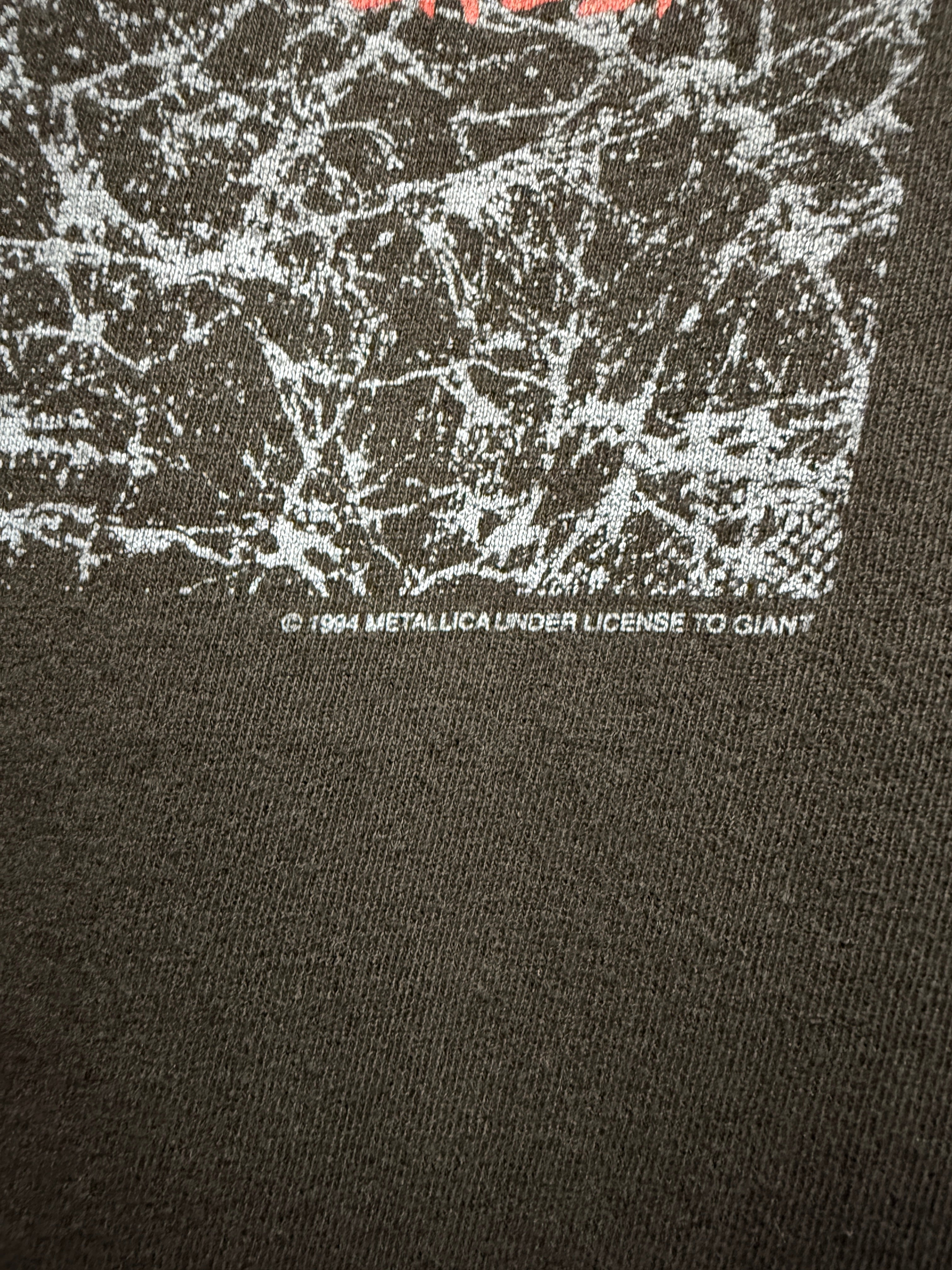1994 Metallica Justice for All Giant Tee Sz XL