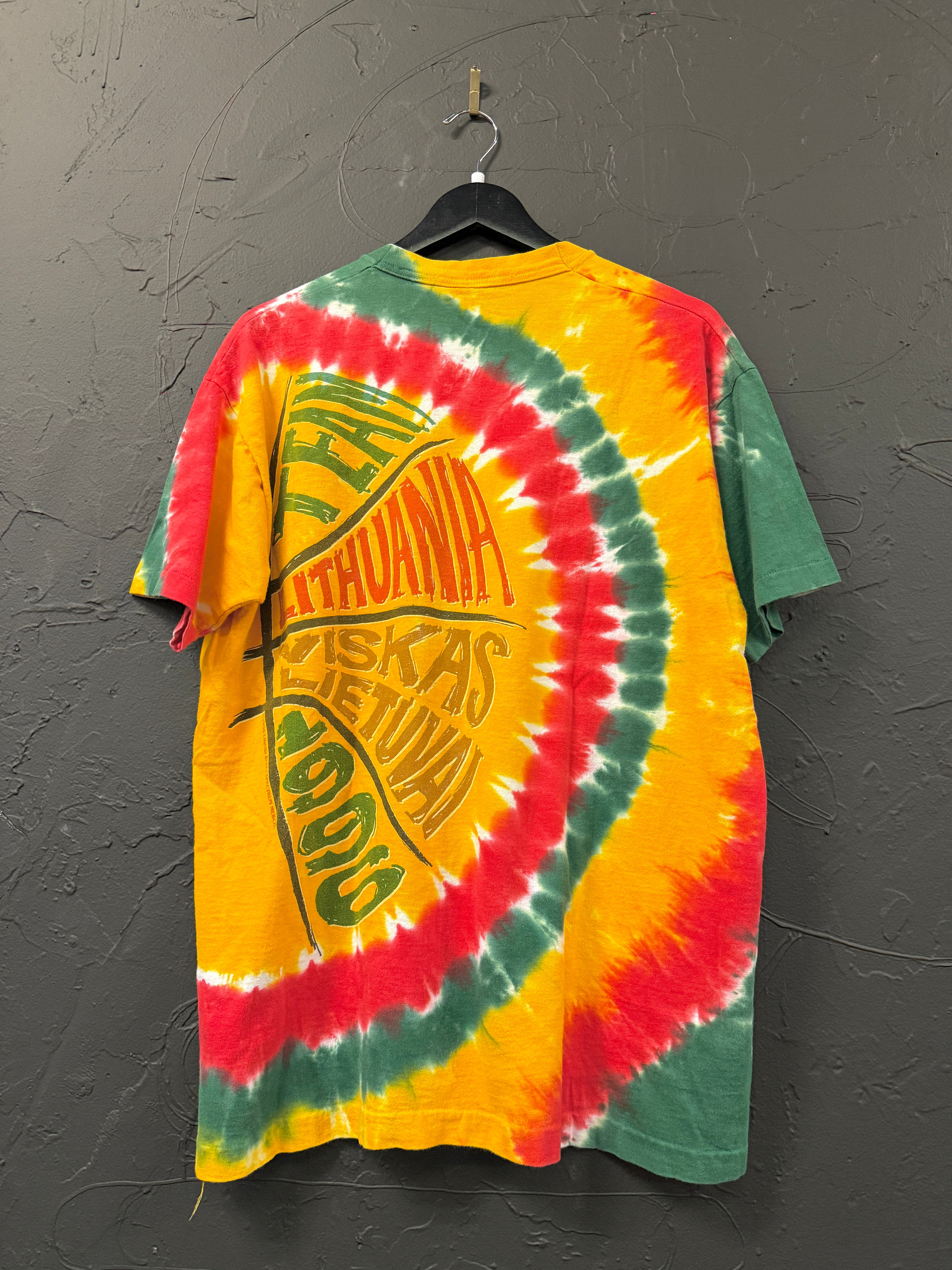 1996 Liquid Blue Grateful Dead Lithuania Team Tie Dye Tee Sz XL