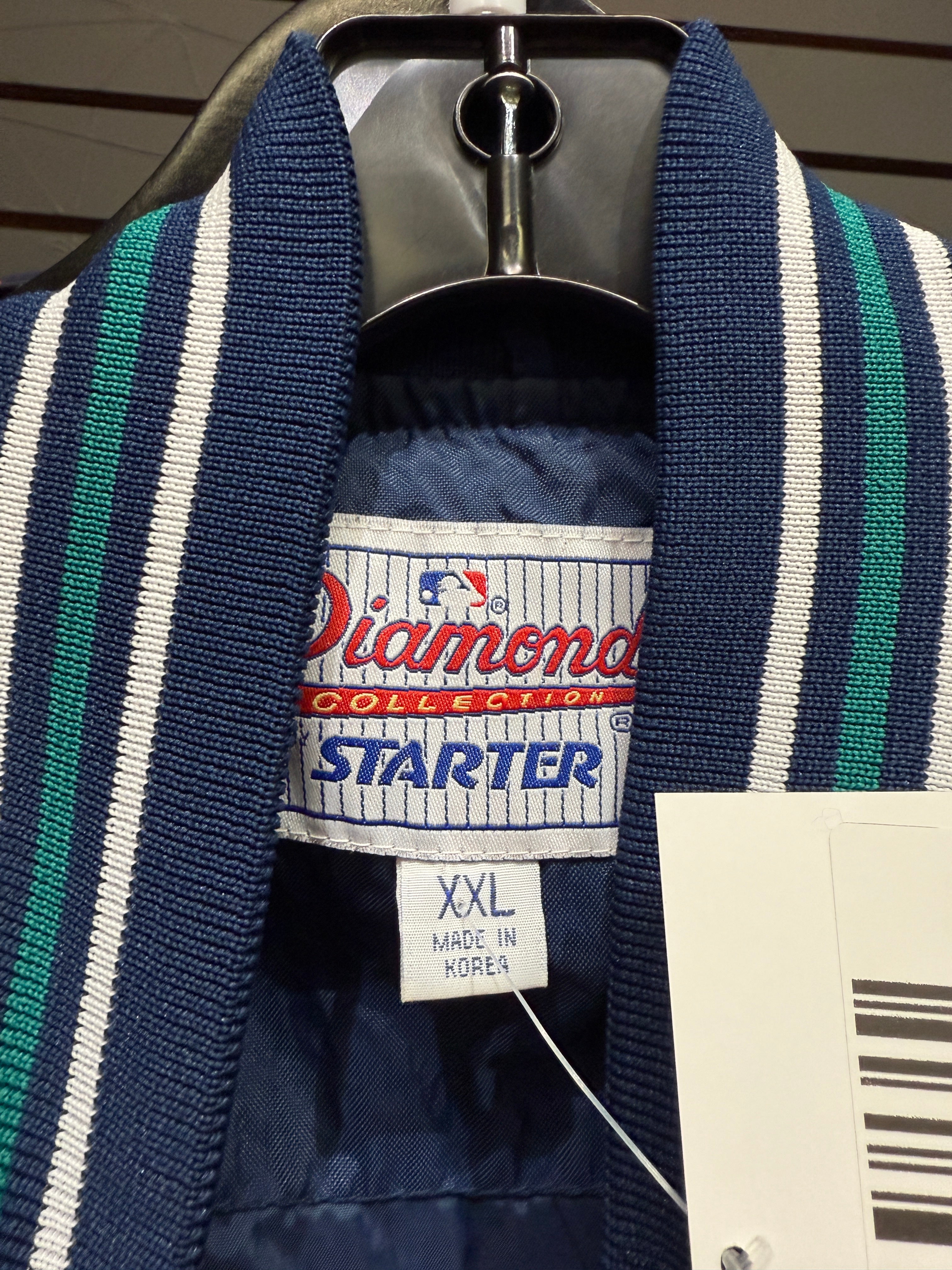 90s Seattle Mariners Starter Diamond Collection Jacket Sz XXL