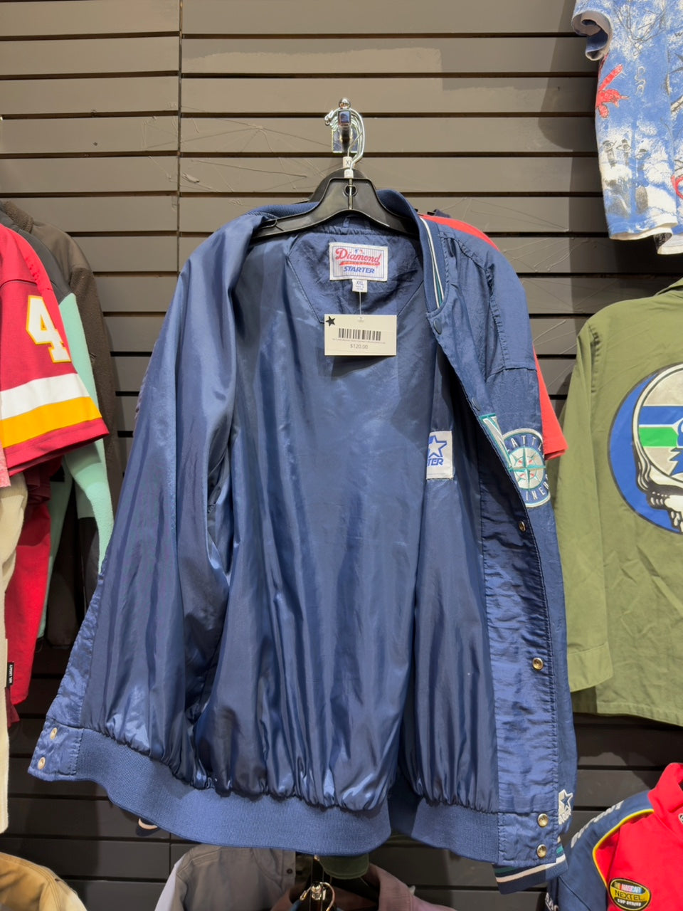90s Seattle Mariners Starter Diamond Collection Jacket Sz XXL