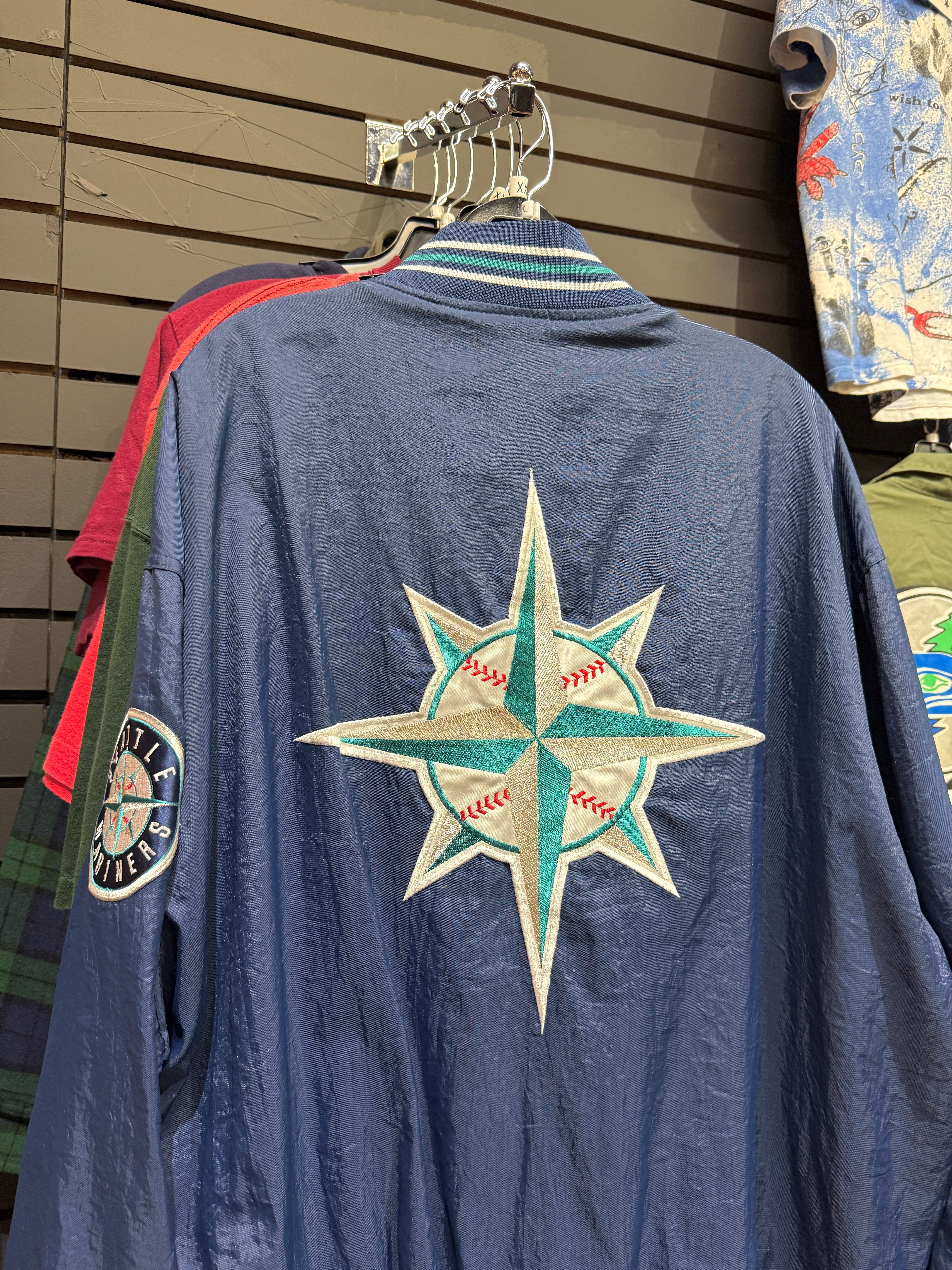 90s Seattle Mariners Starter Diamond Collection Jacket Sz XXL