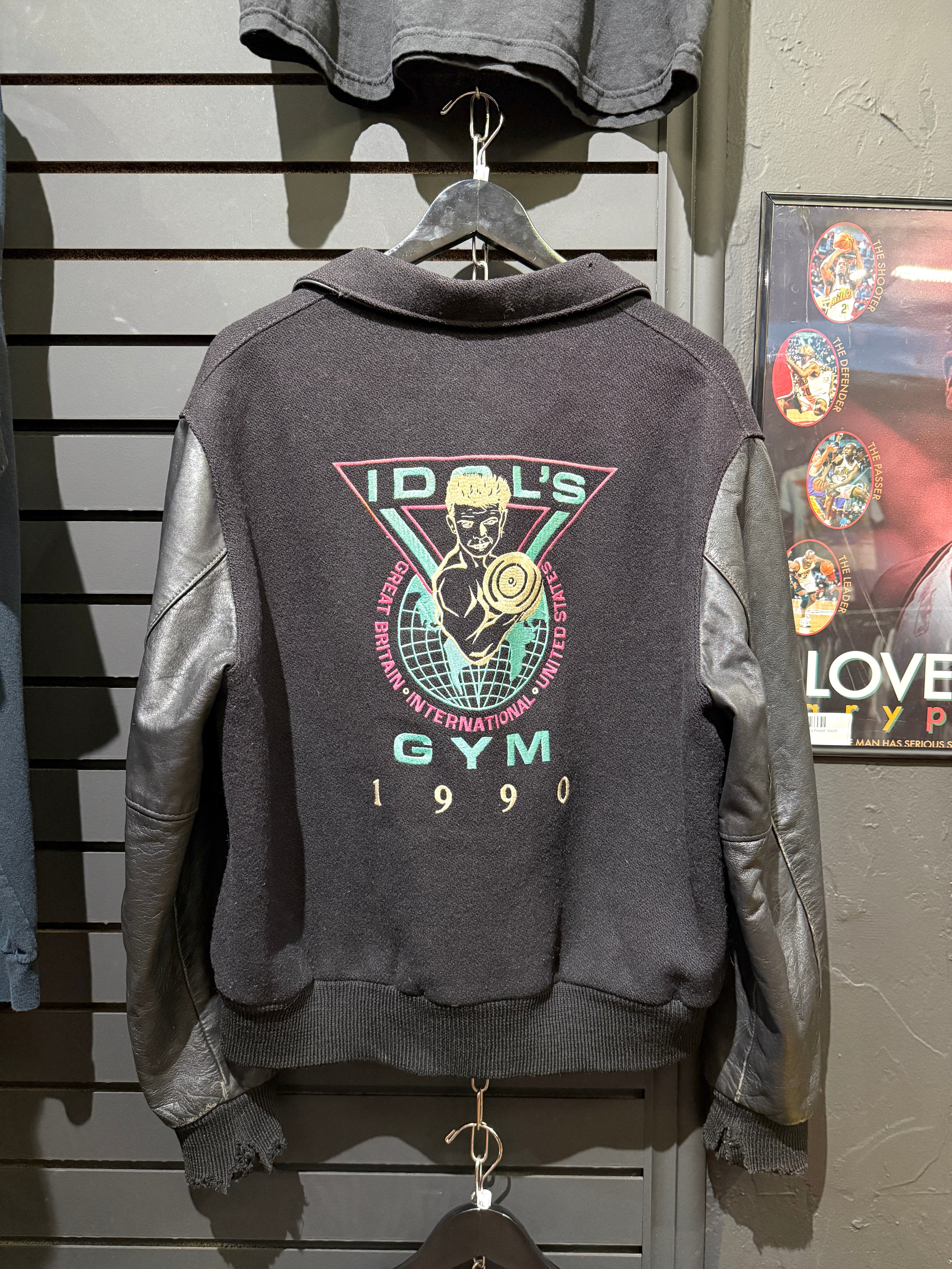 1990 Nike Billy Idol's Gym Varsity Jacket Sz M