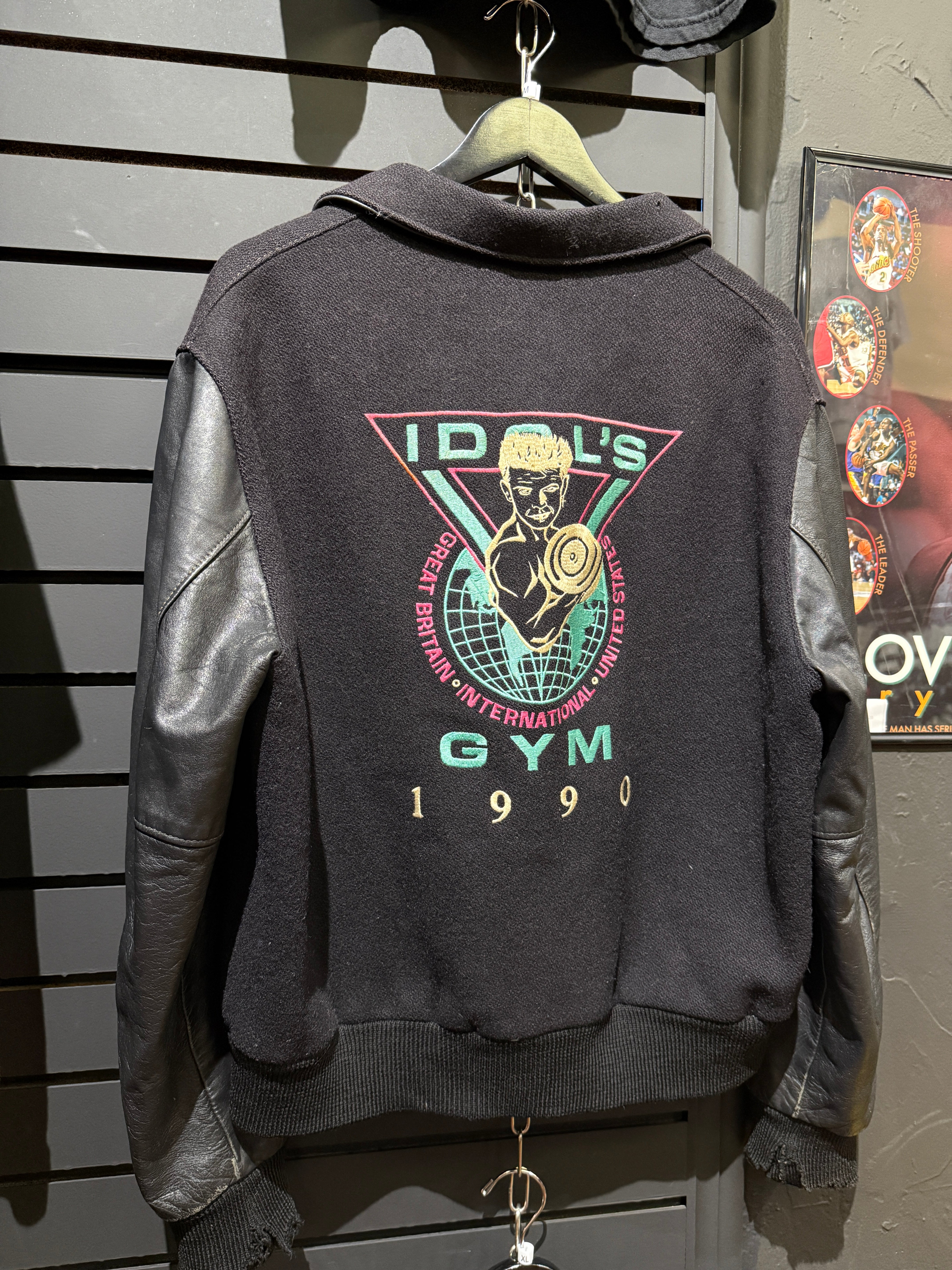 1990 Nike Billy Idol's Gym Varsity Jacket Sz M