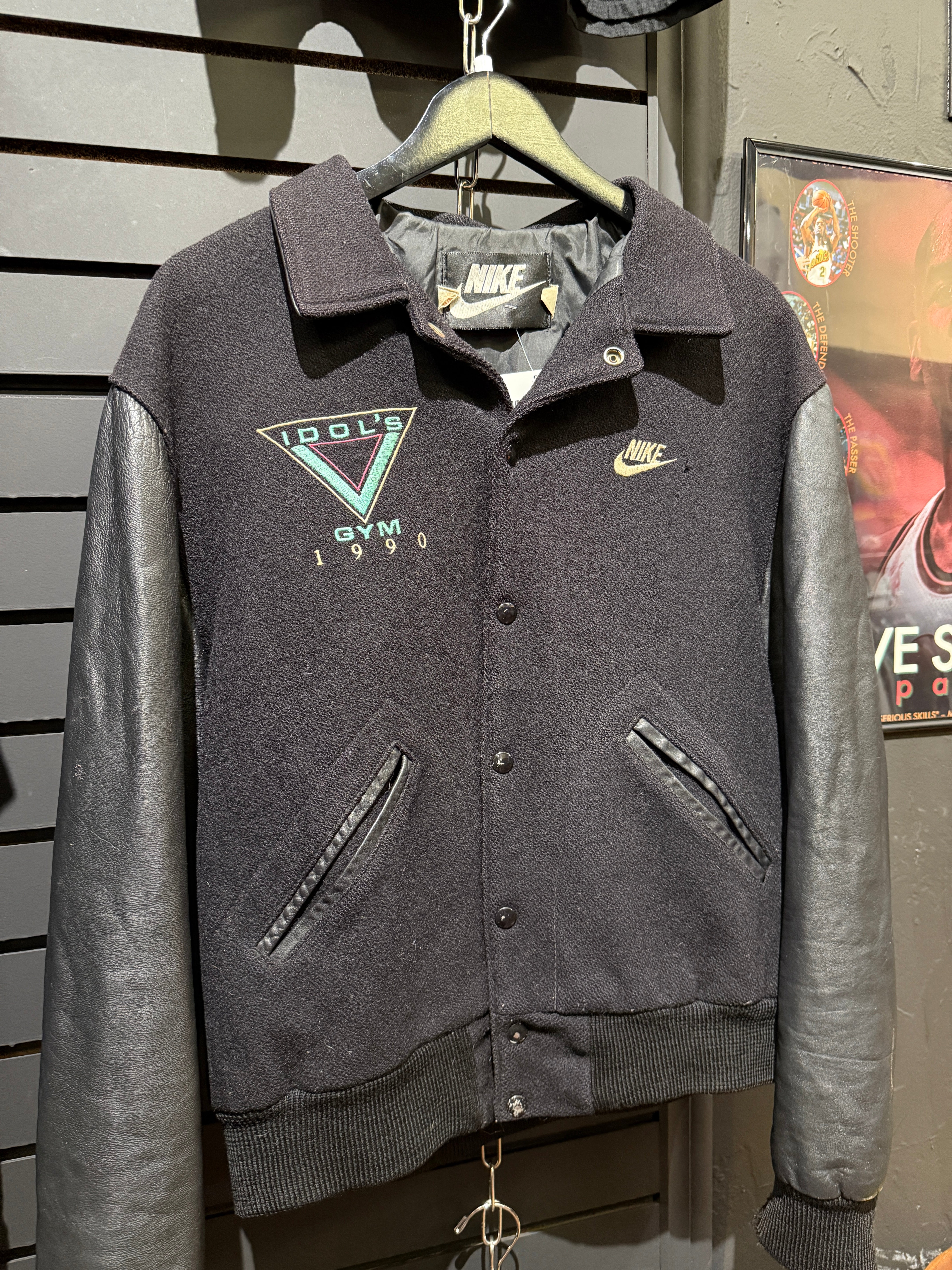 1990 Nike Billy Idol's Gym Varsity Jacket Sz M