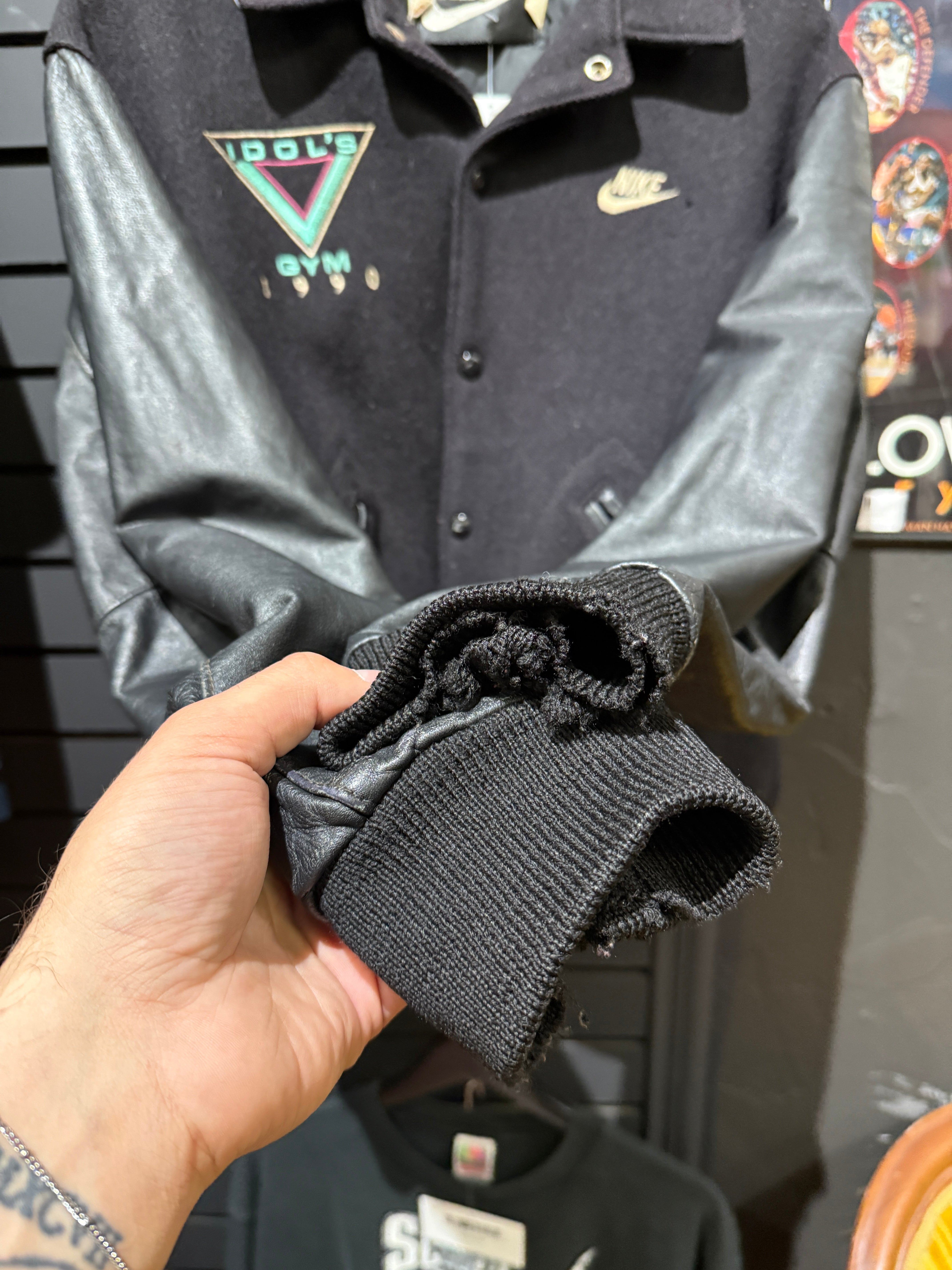 1990 Nike Billy Idol's Gym Varsity Jacket Sz M
