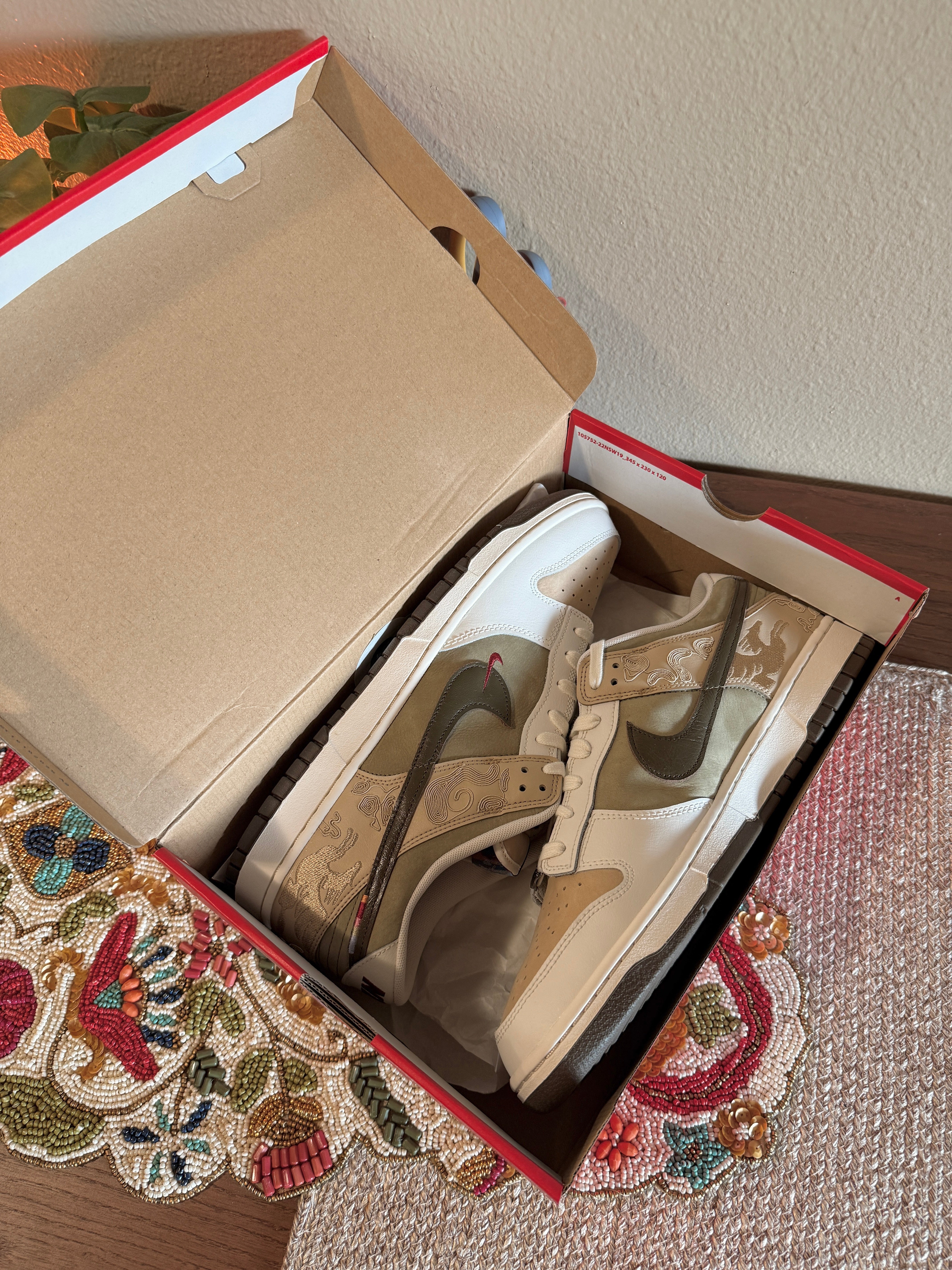 Nike Dunk Low Year of the Horse Pegasus Pack Linen Size 14
