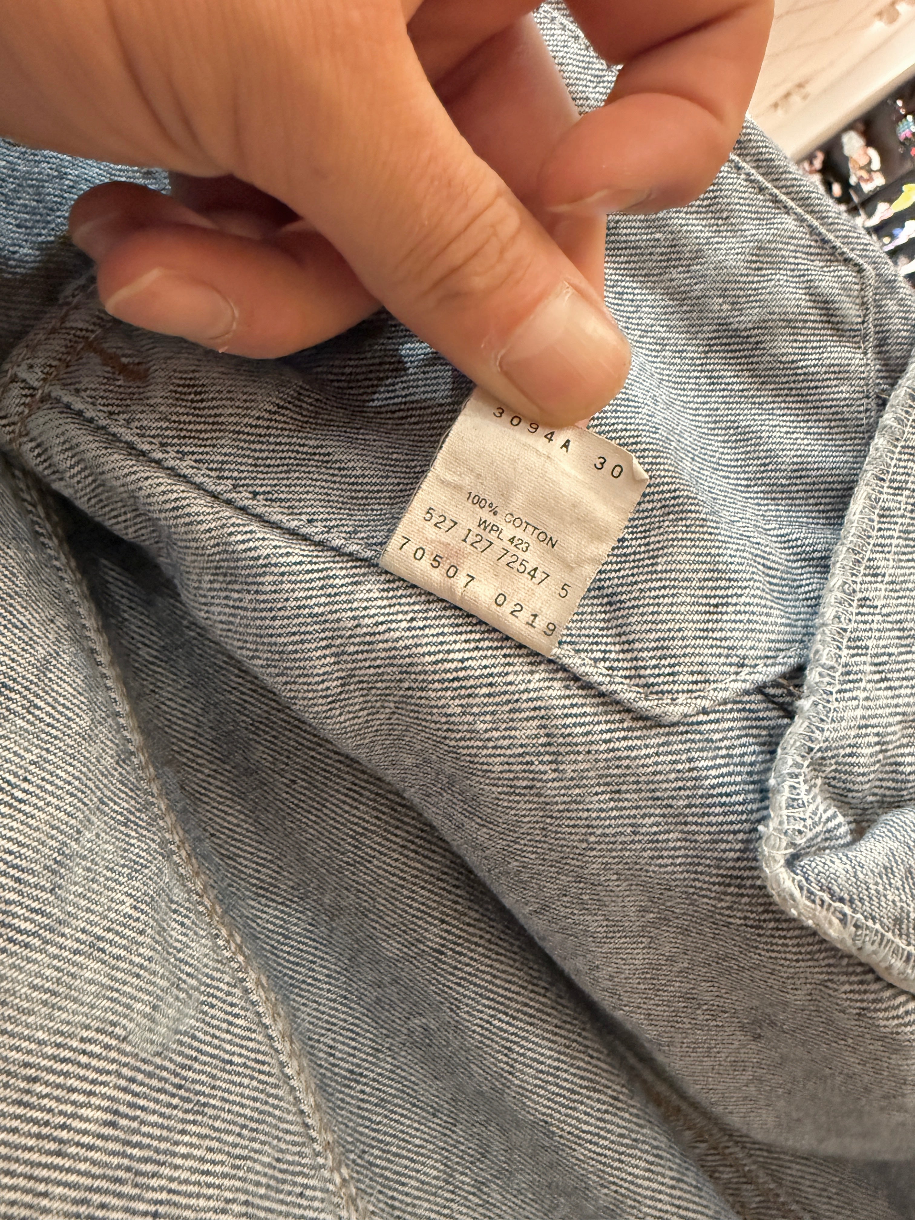 90s Levi's Type 3 Stonewash Denim Trucker Jacket Size M