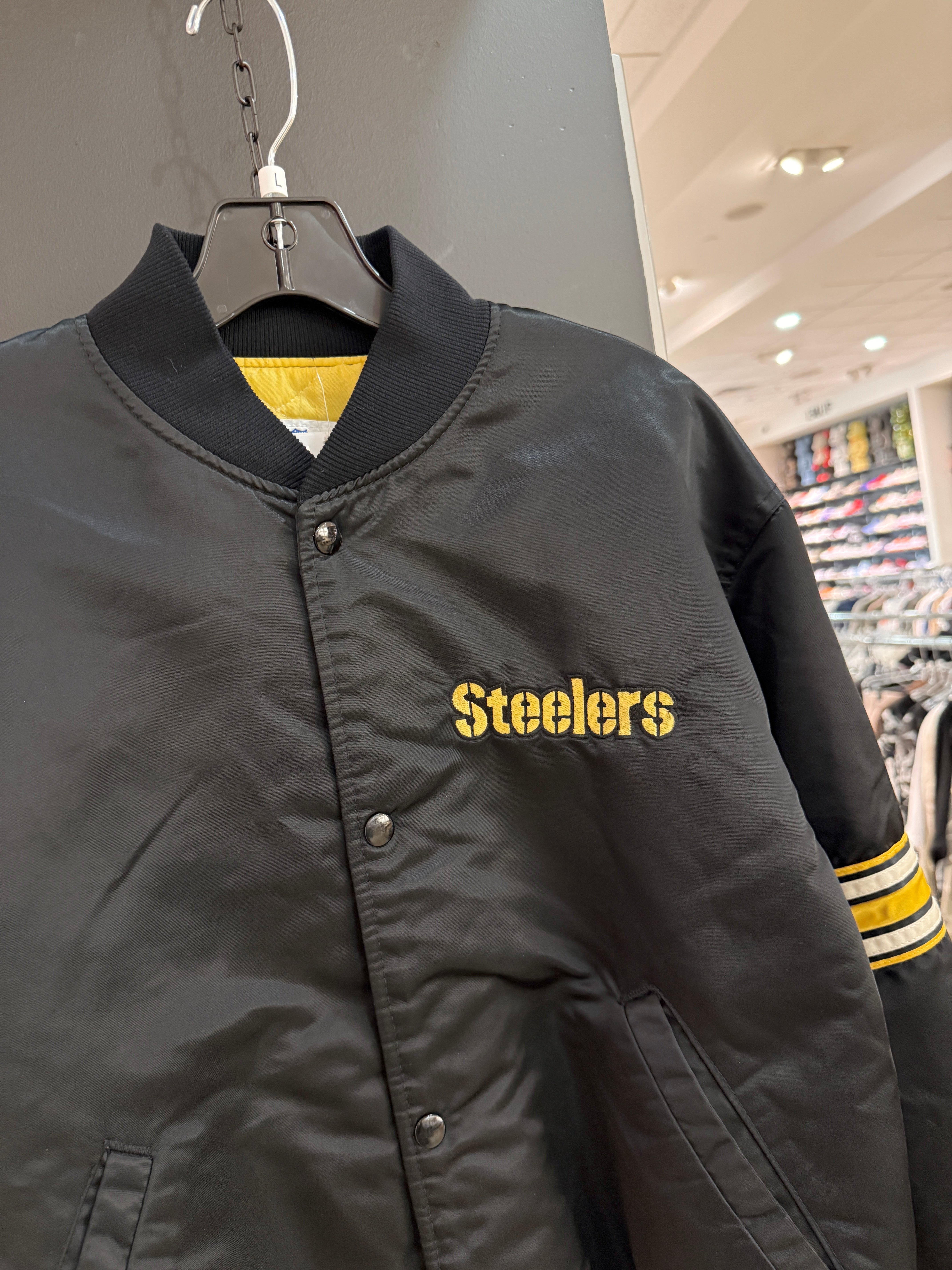 90s Starter Pro Line Steelers Satin Jacket Size L