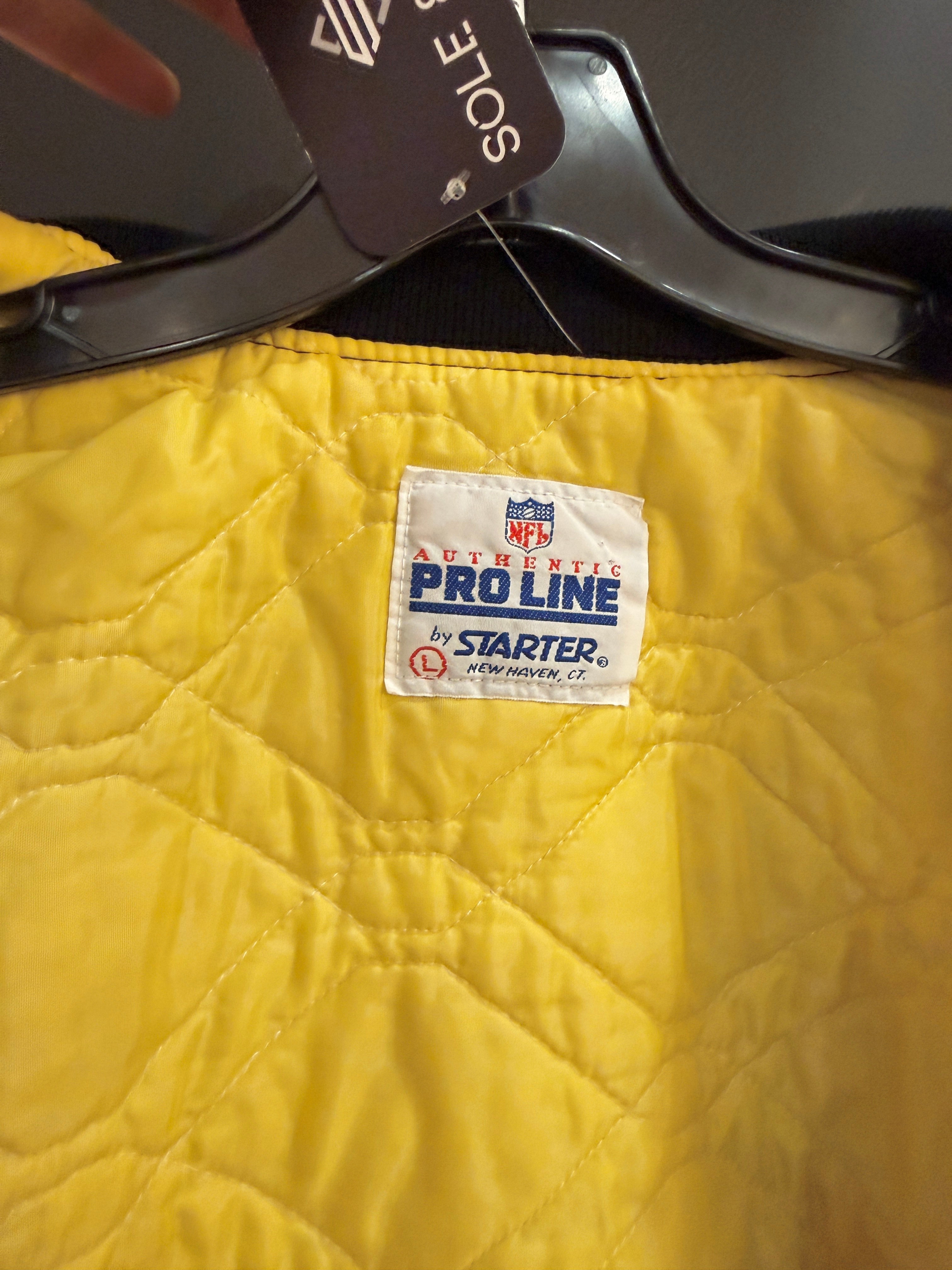 90s Starter Pro Line Steelers Satin Jacket Size L