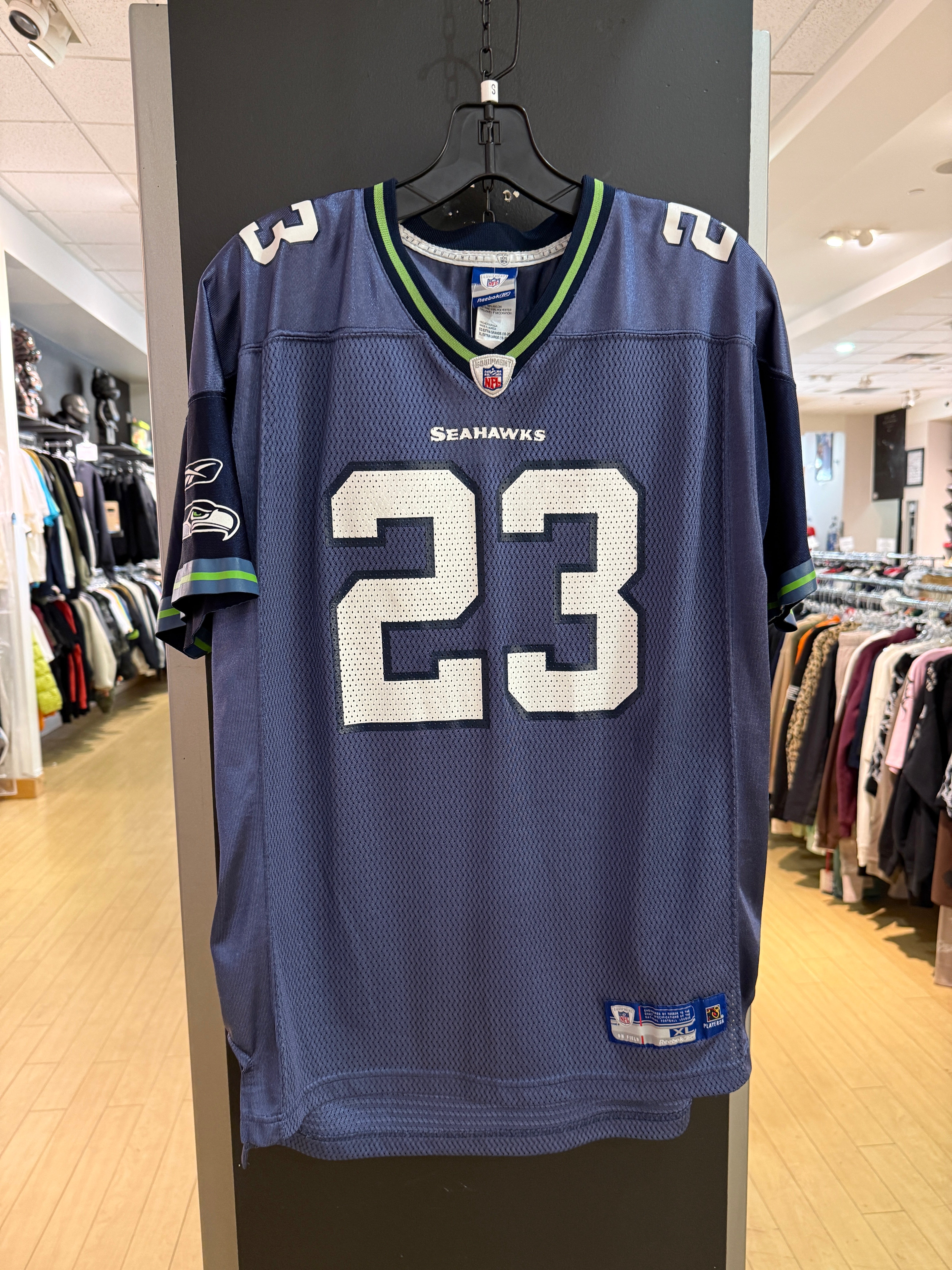 Y2K Marcus Trufant Reebok Seattle Seahawks Jersey Size Youth XL