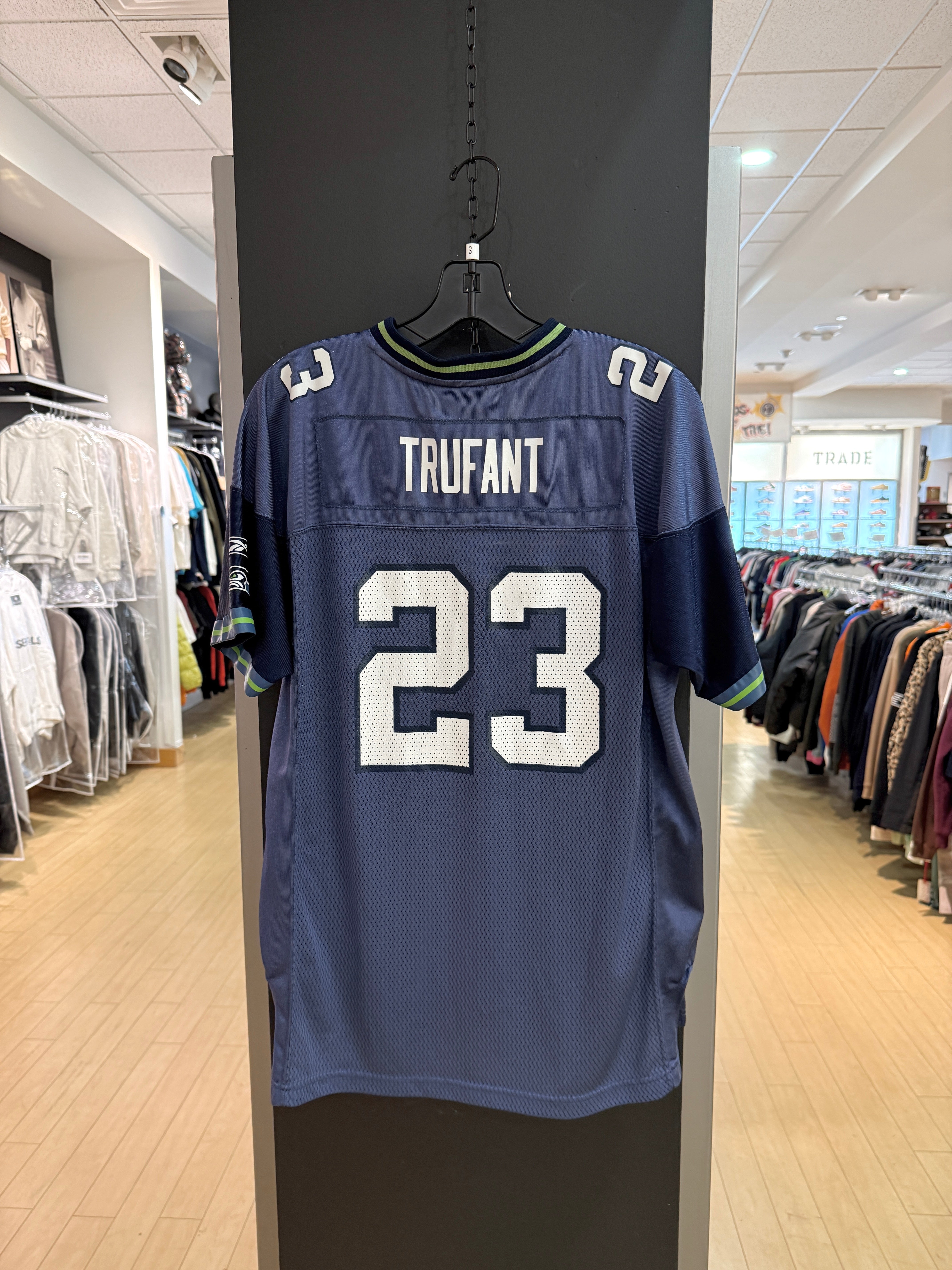 Y2K Marcus Trufant Reebok Seattle Seahawks Jersey Size Youth XL