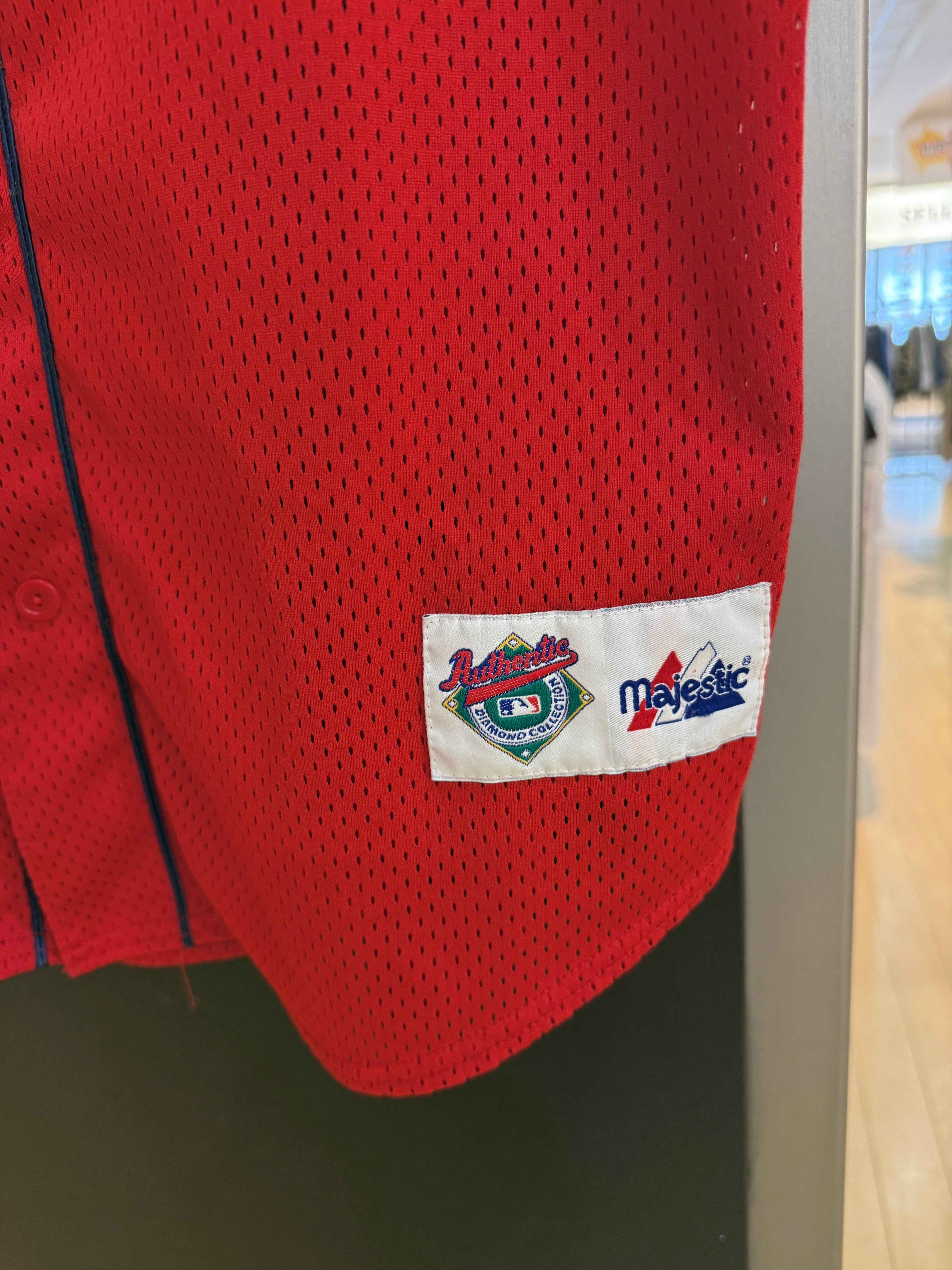 90s Mark McGwire Majestic Diamond Collection Red Cardinals Jersey Size L