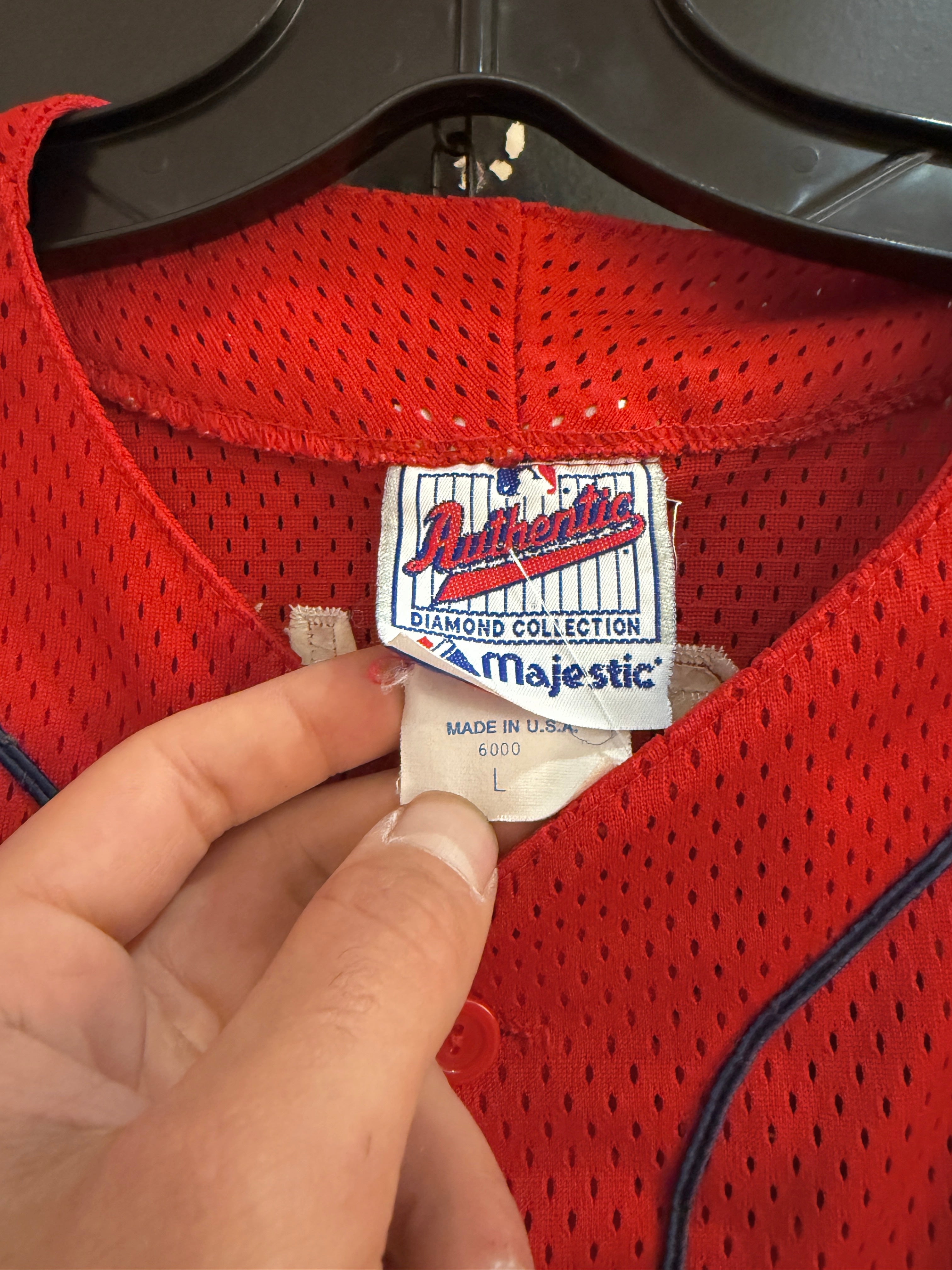 90s Mark McGwire Majestic Diamond Collection Red Cardinals Jersey Size L