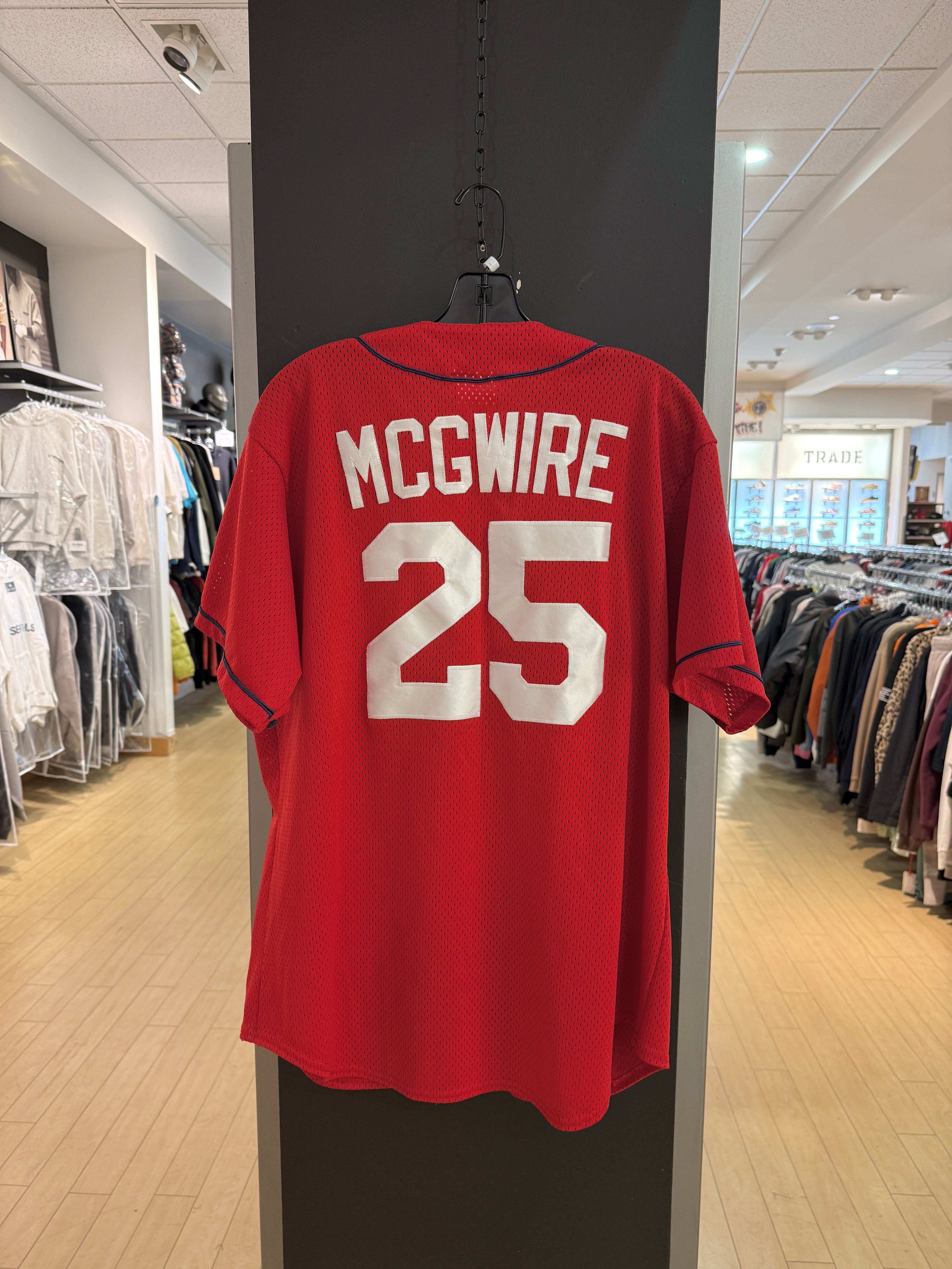 90s Mark McGwire Majestic Diamond Collection Red Cardinals Jersey Size L