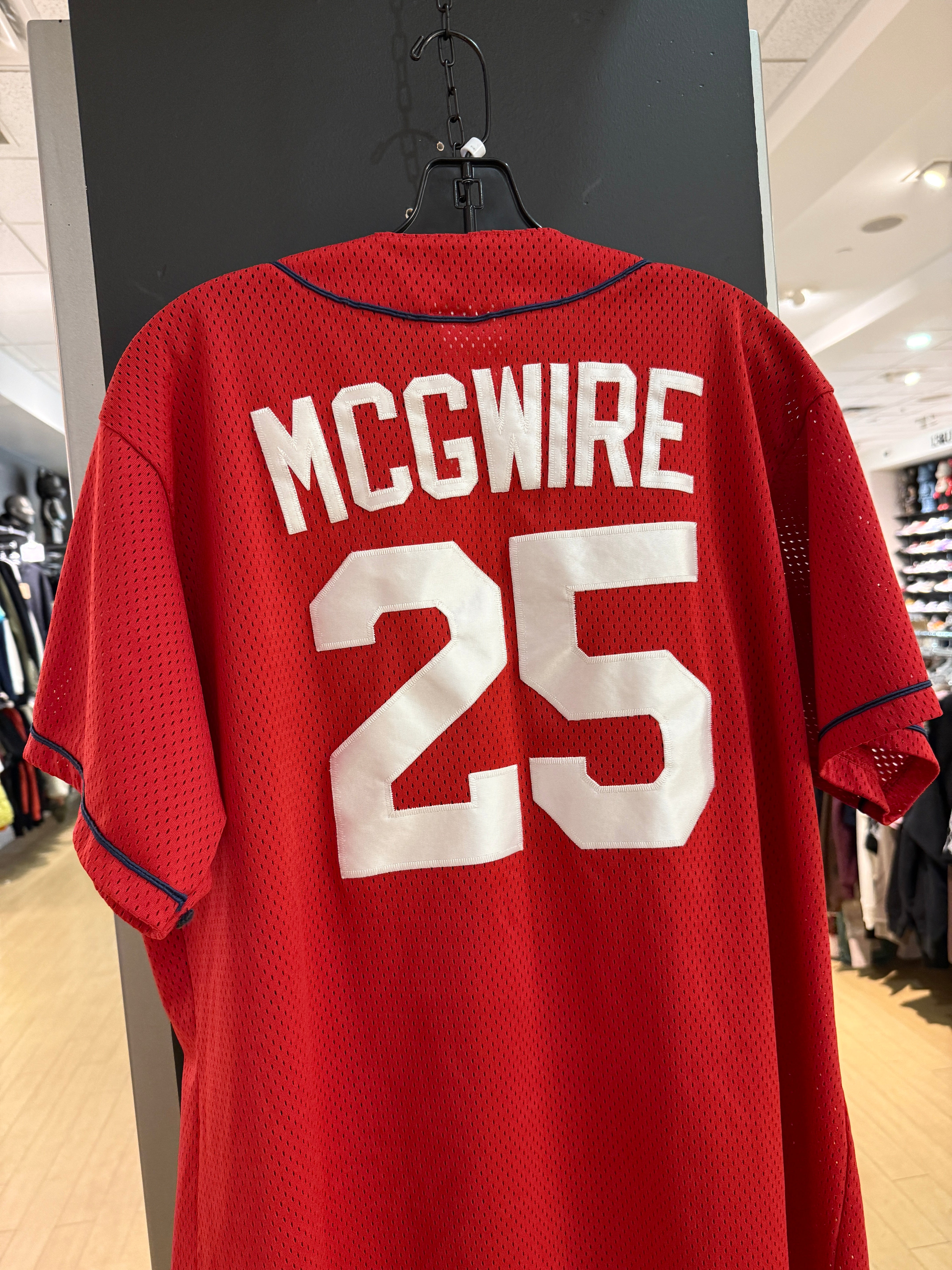 90s Mark McGwire Majestic Diamond Collection Red Cardinals Jersey Size L
