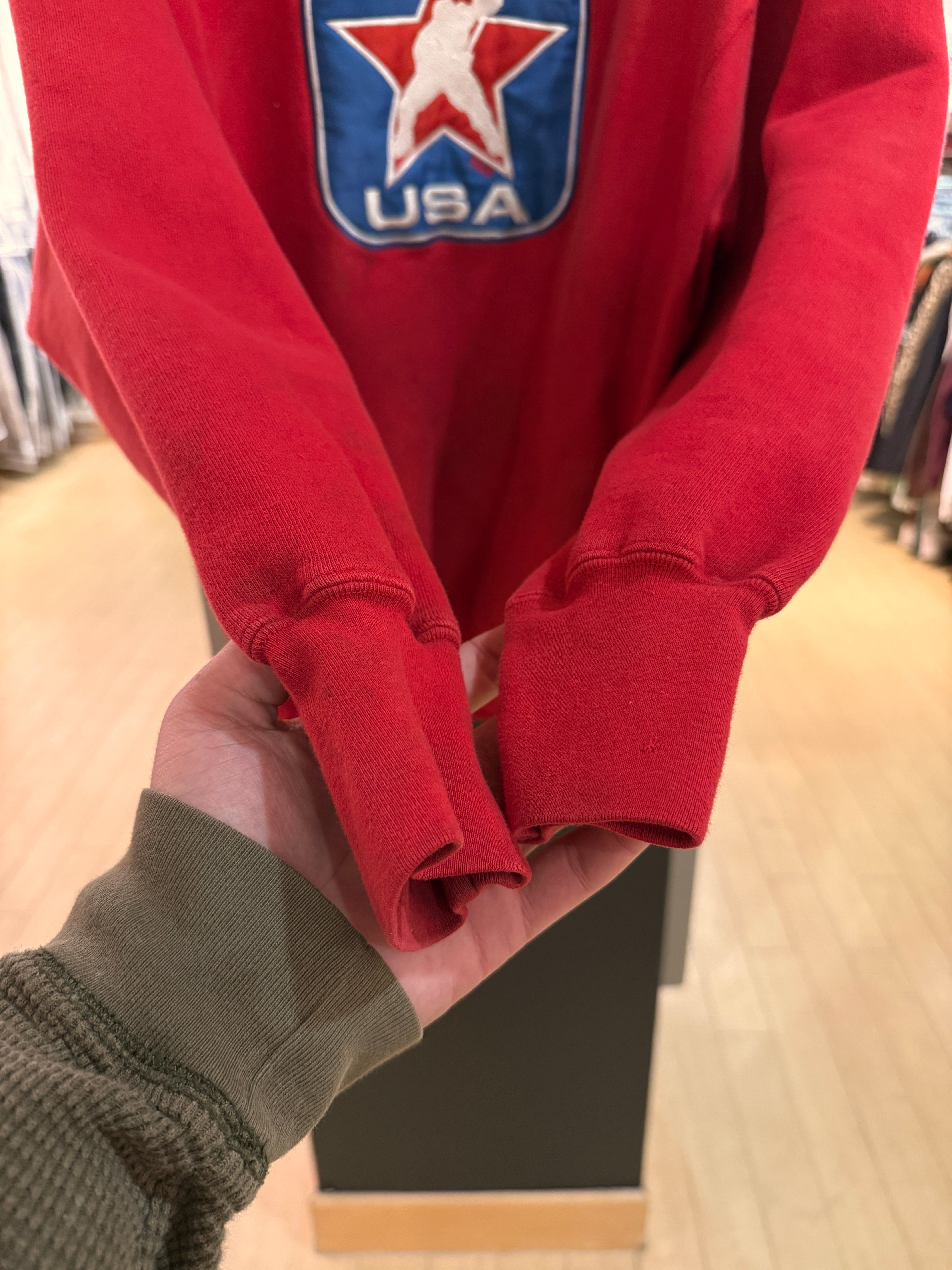 Y2K Steve & Barry's USA Hockey Crewneck Size M
