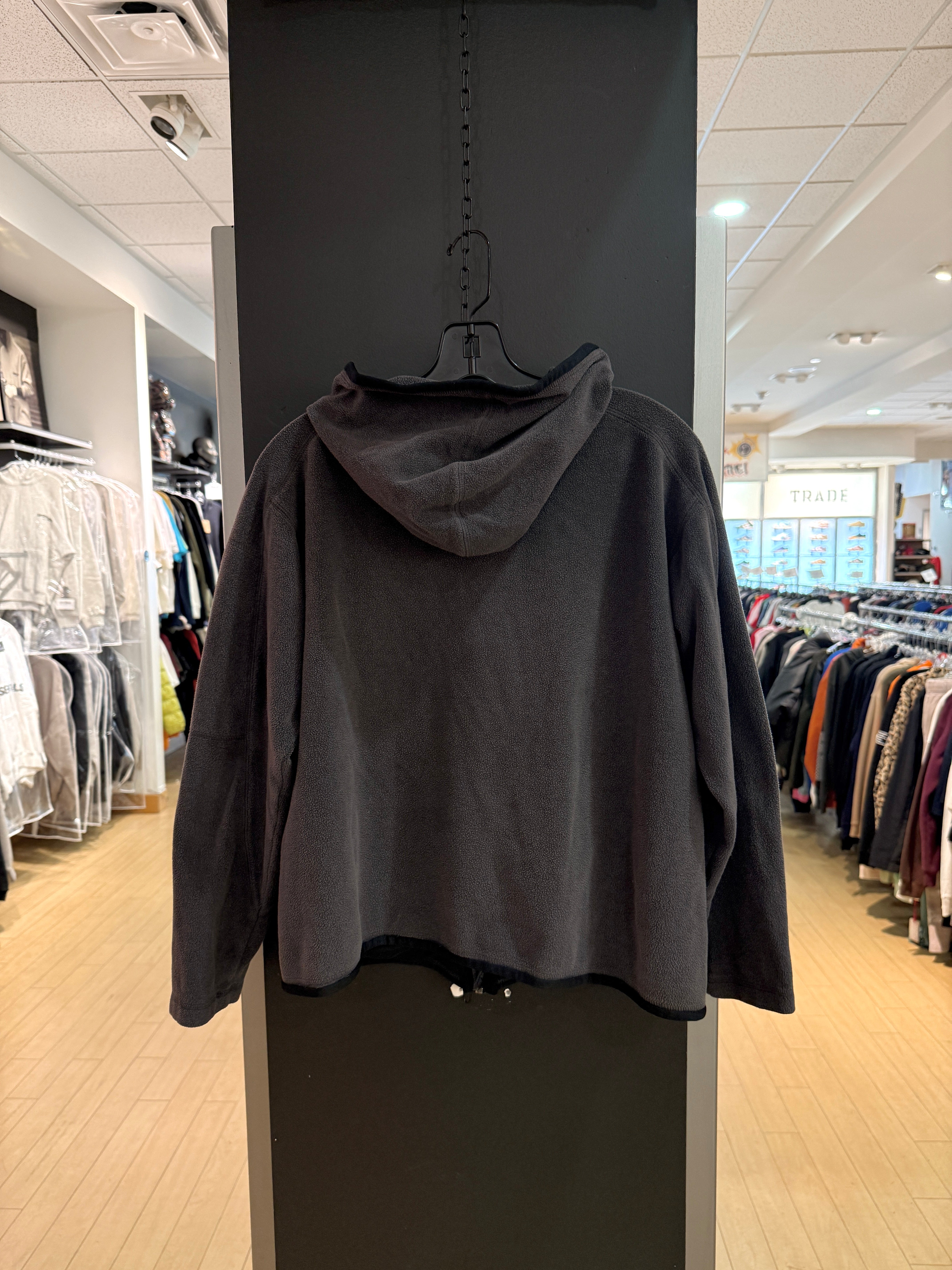 Patagonia Dark Grey Hooded Fleece Size Small