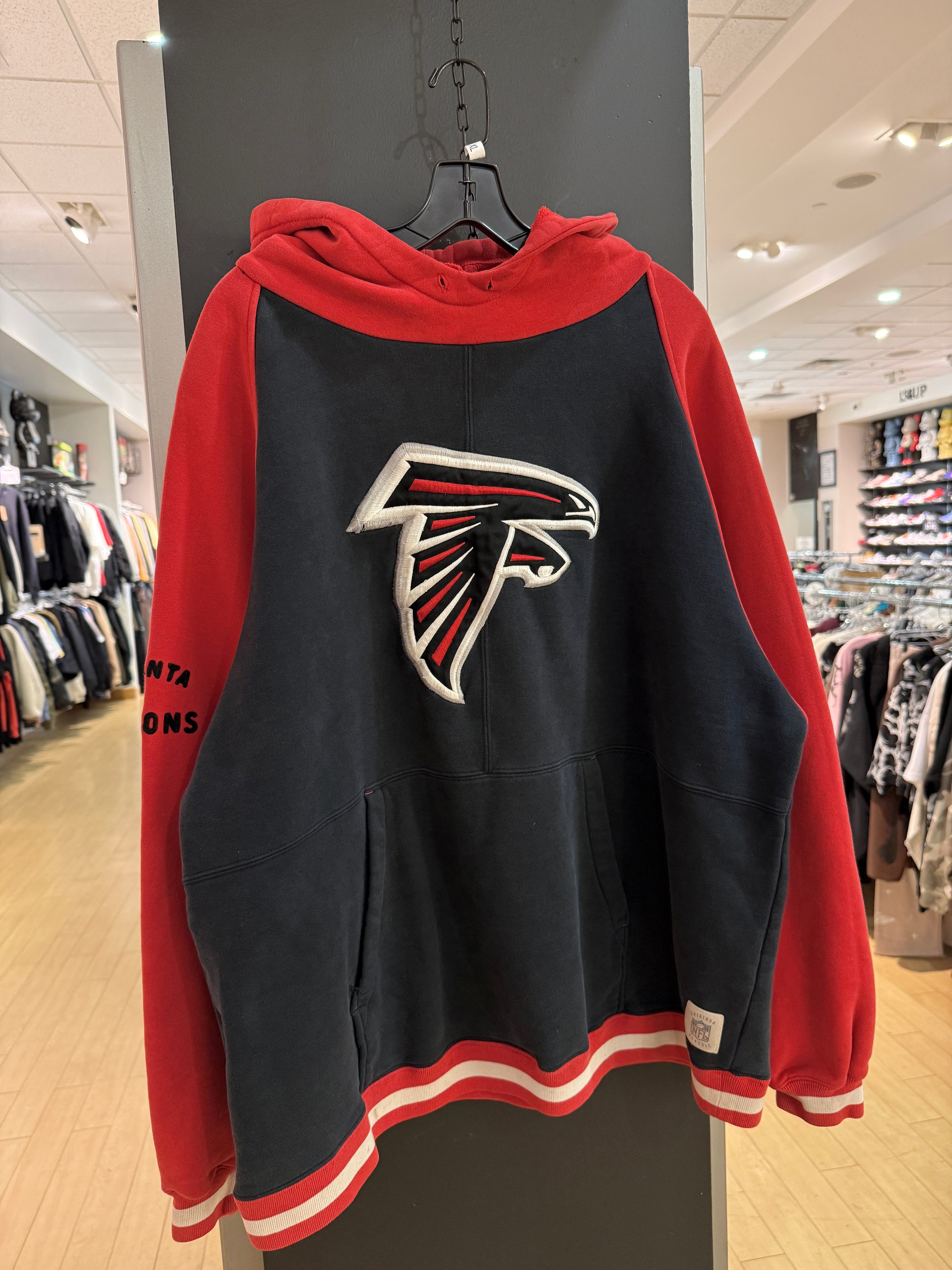 Y2K Atlanta Falcons Reebok Hoodie Size XL