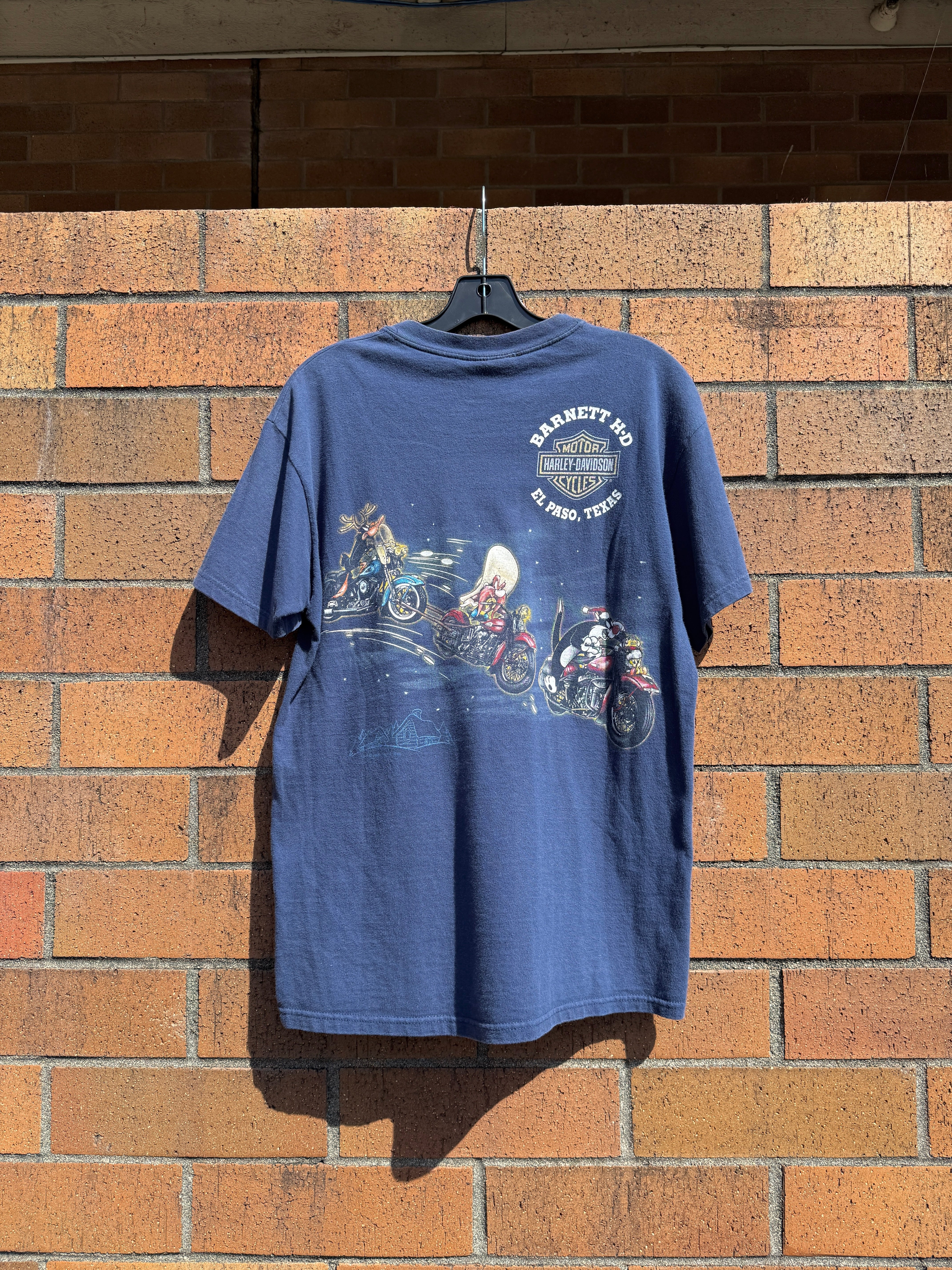 2000 Harley Davidson Looney Tunes Santa Bunny Tee Size M
