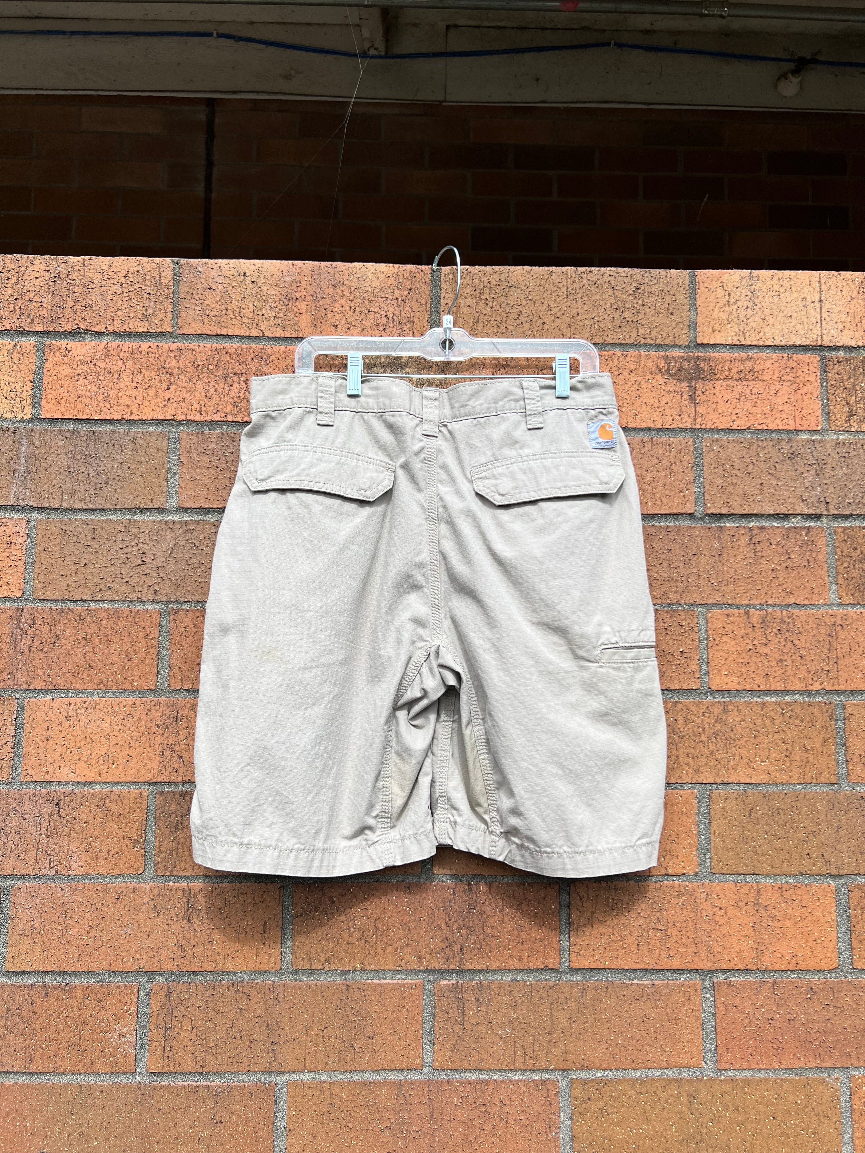 Carhartt Beige Relaxed Fit Ripstop Shorts 34