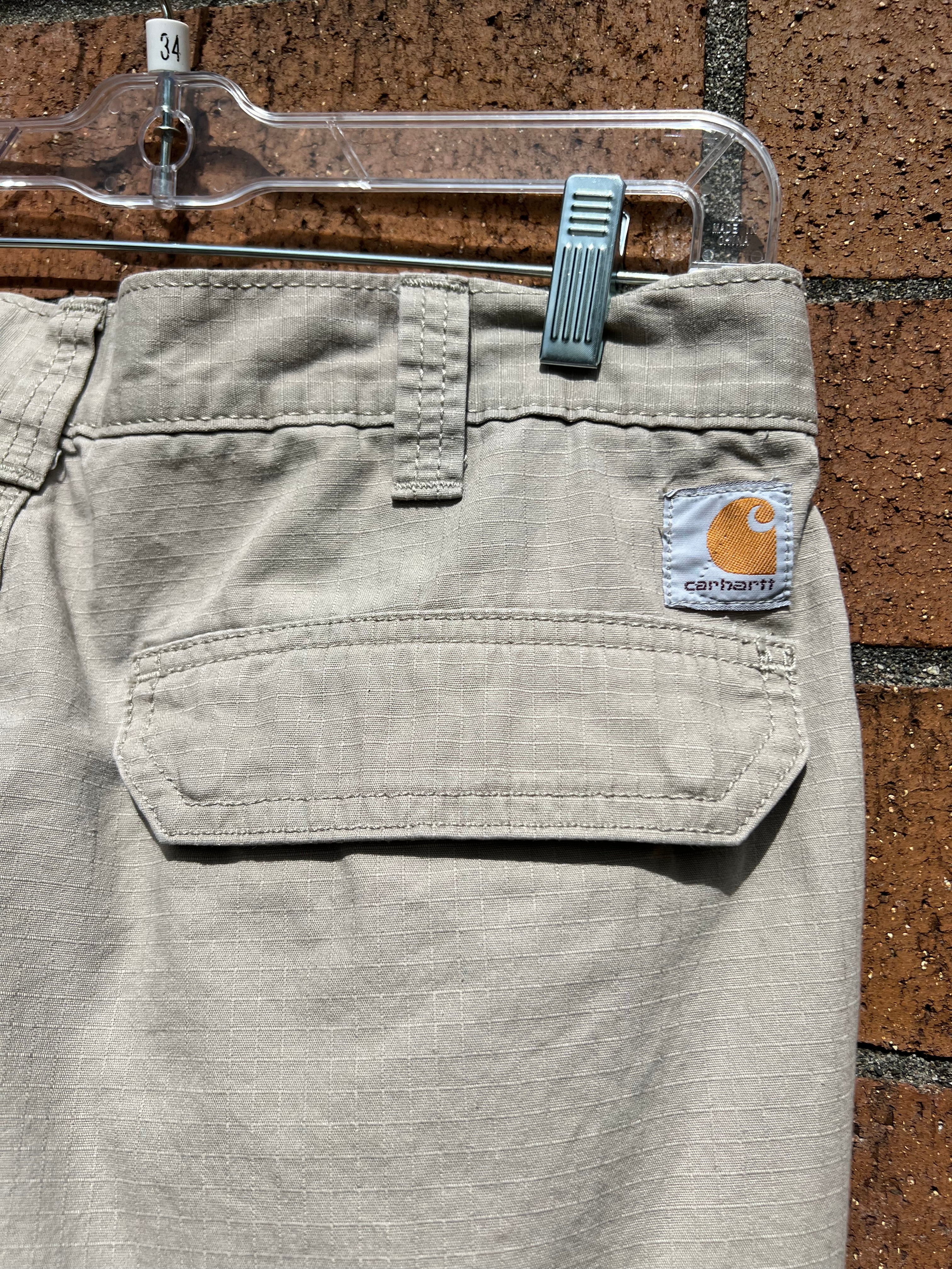 Carhartt Beige Relaxed Fit Ripstop Shorts 34