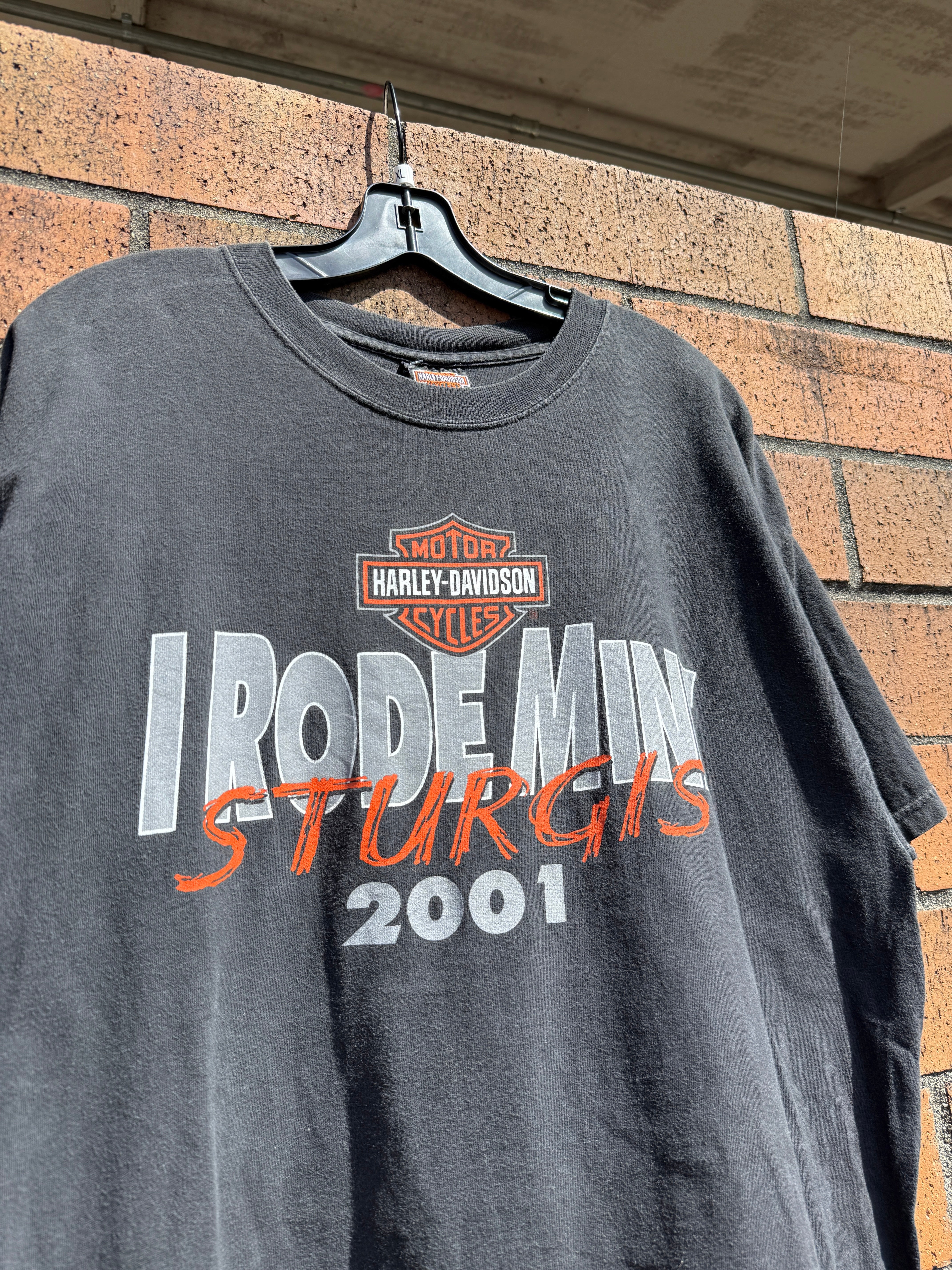 2001 Harley Davidson Sturgis Casper Gilette Tee Sz XL