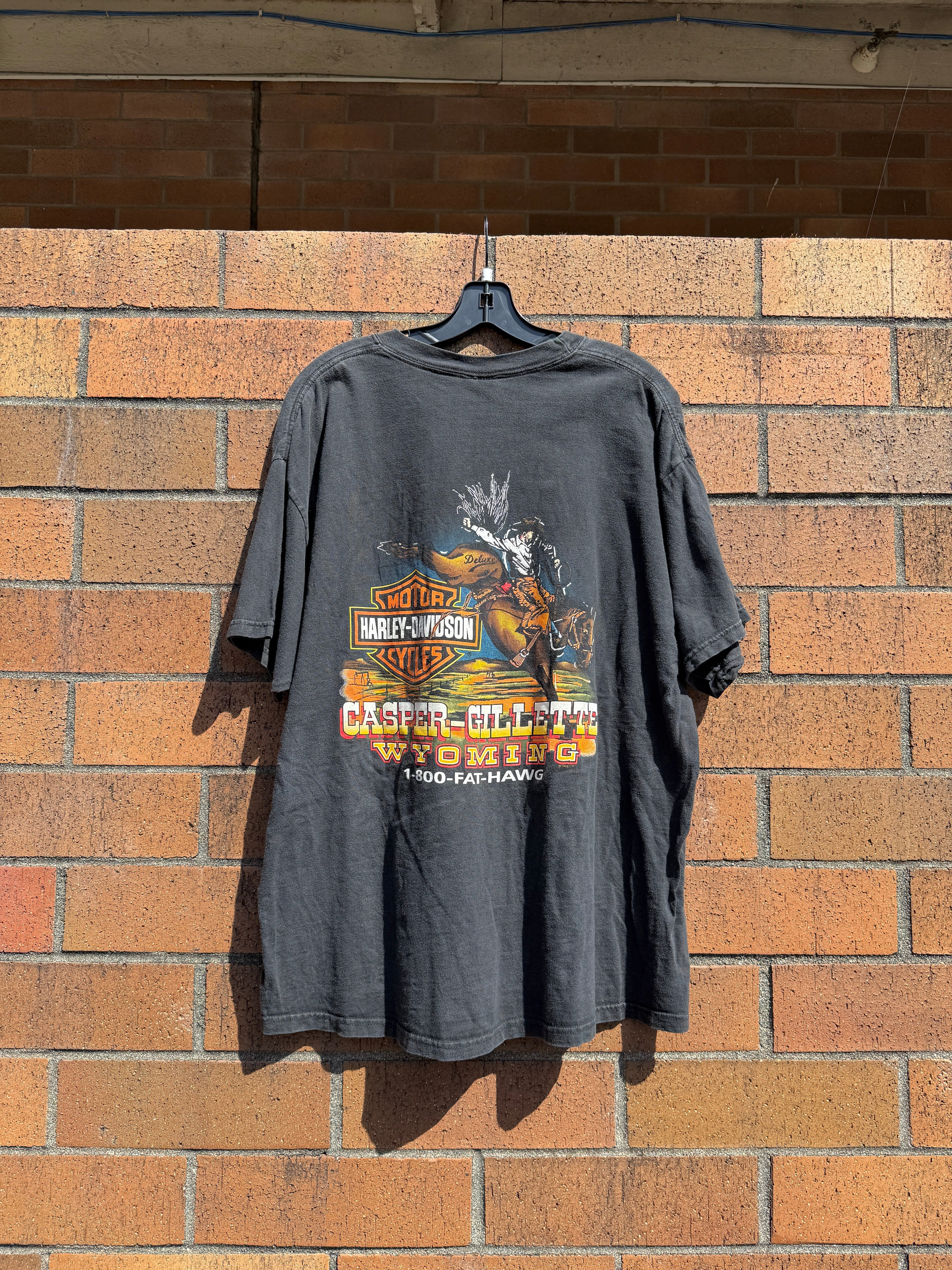 2001 Harley Davidson Sturgis Casper Gilette Tee Sz XL