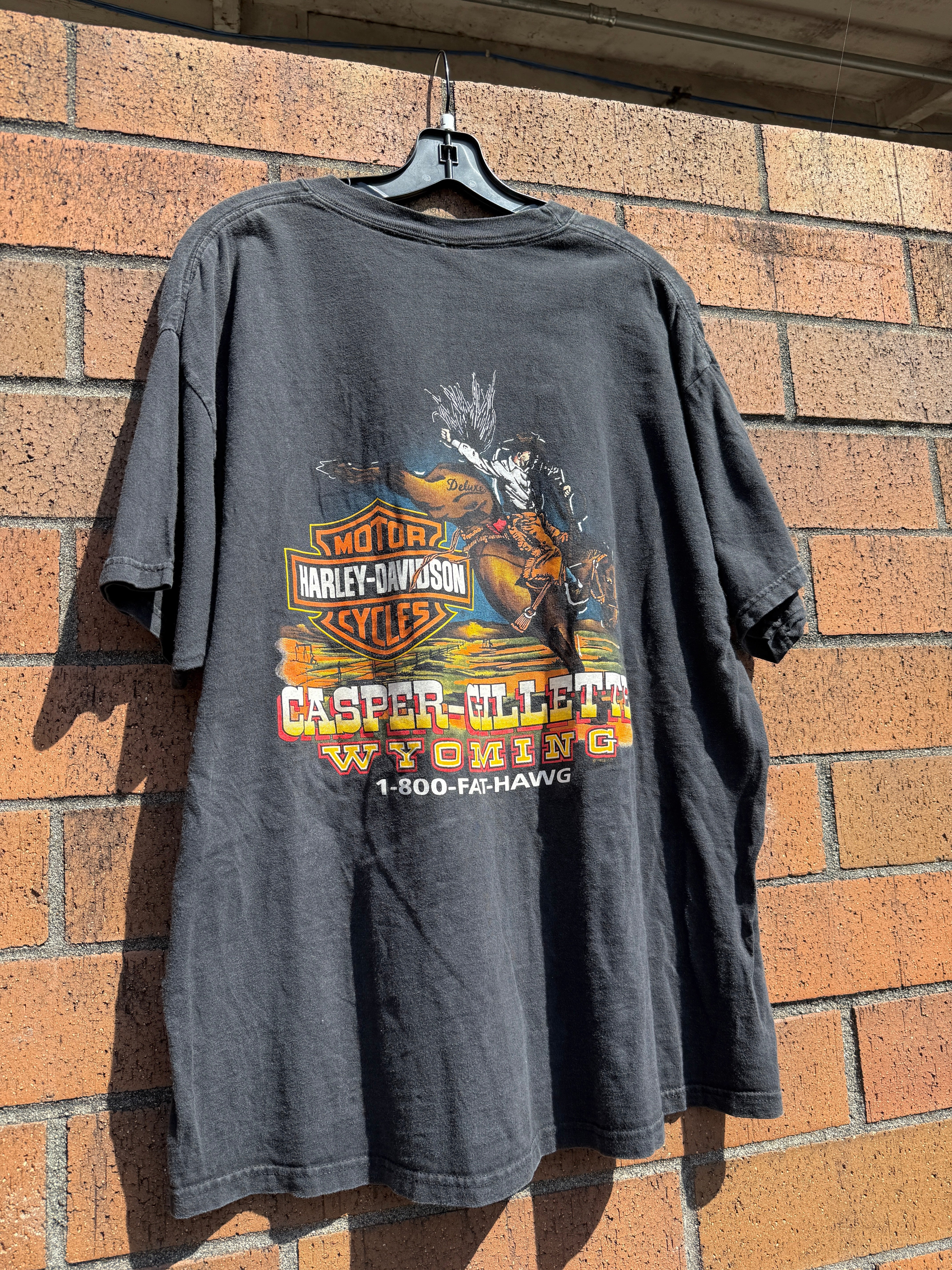 2001 Harley Davidson Sturgis Casper Gilette Tee Sz XL