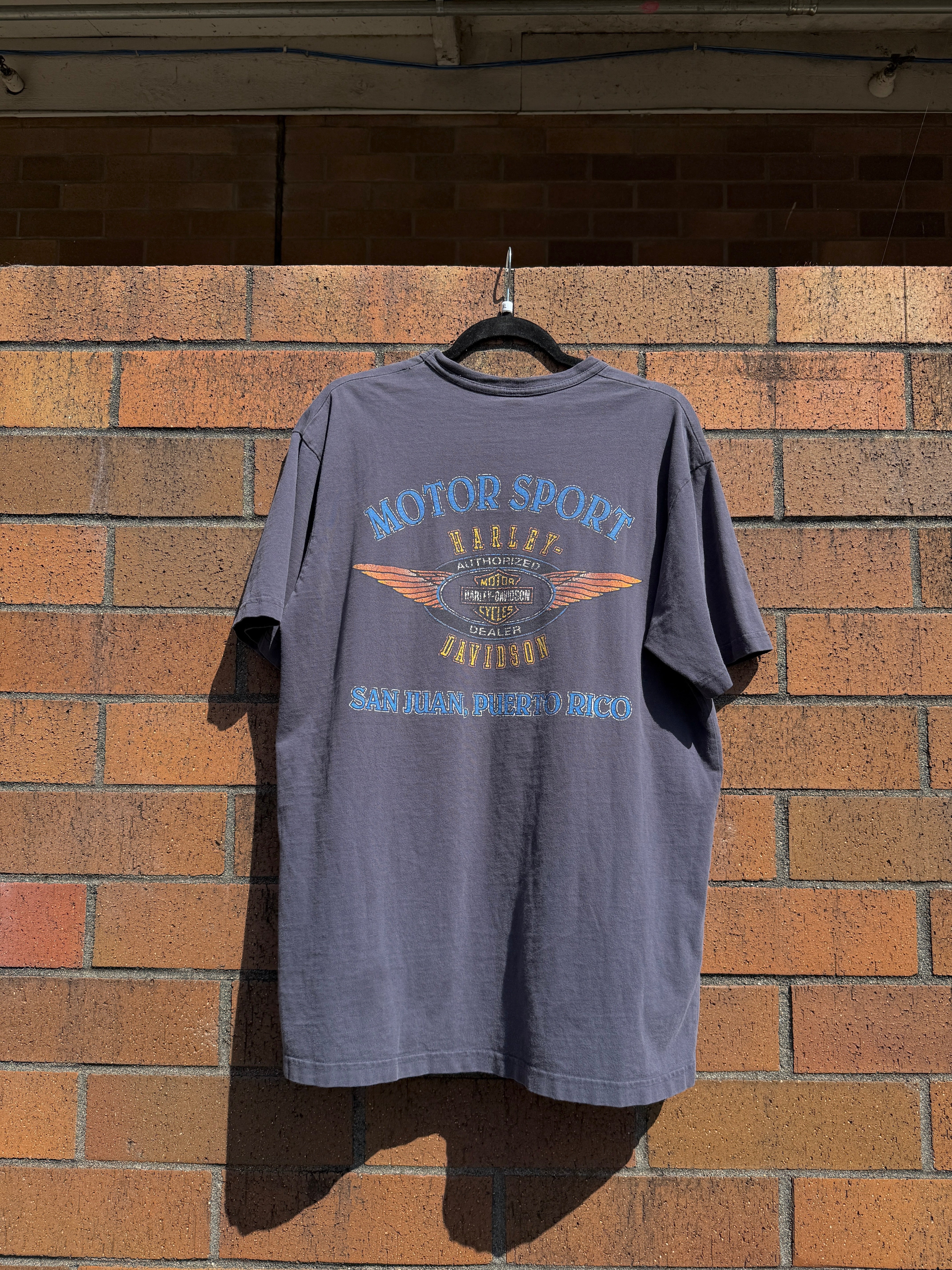 90s Harley Davidson San Juan PR Tee Sz XL