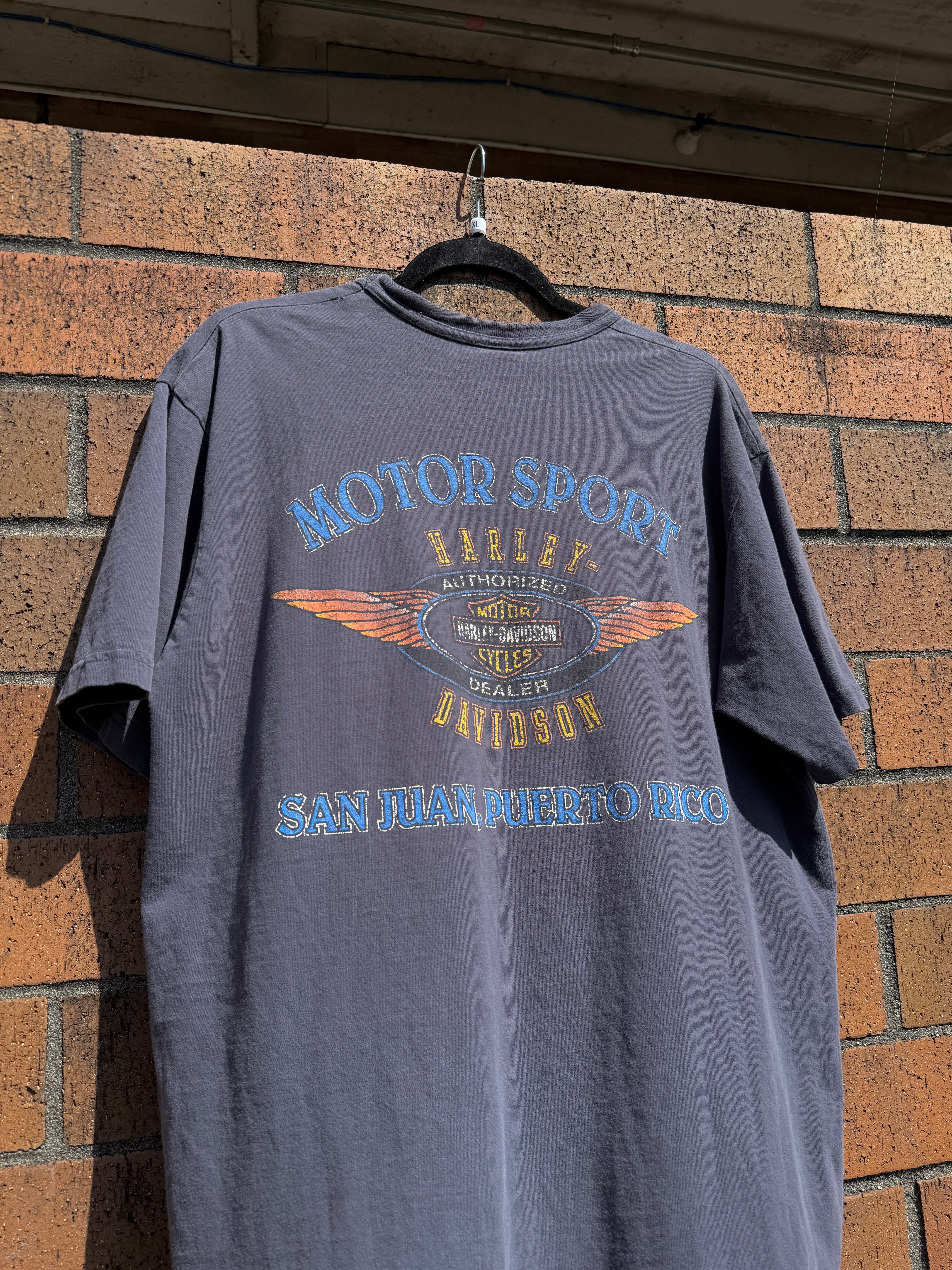 90s Harley Davidson San Juan PR Tee Sz XL
