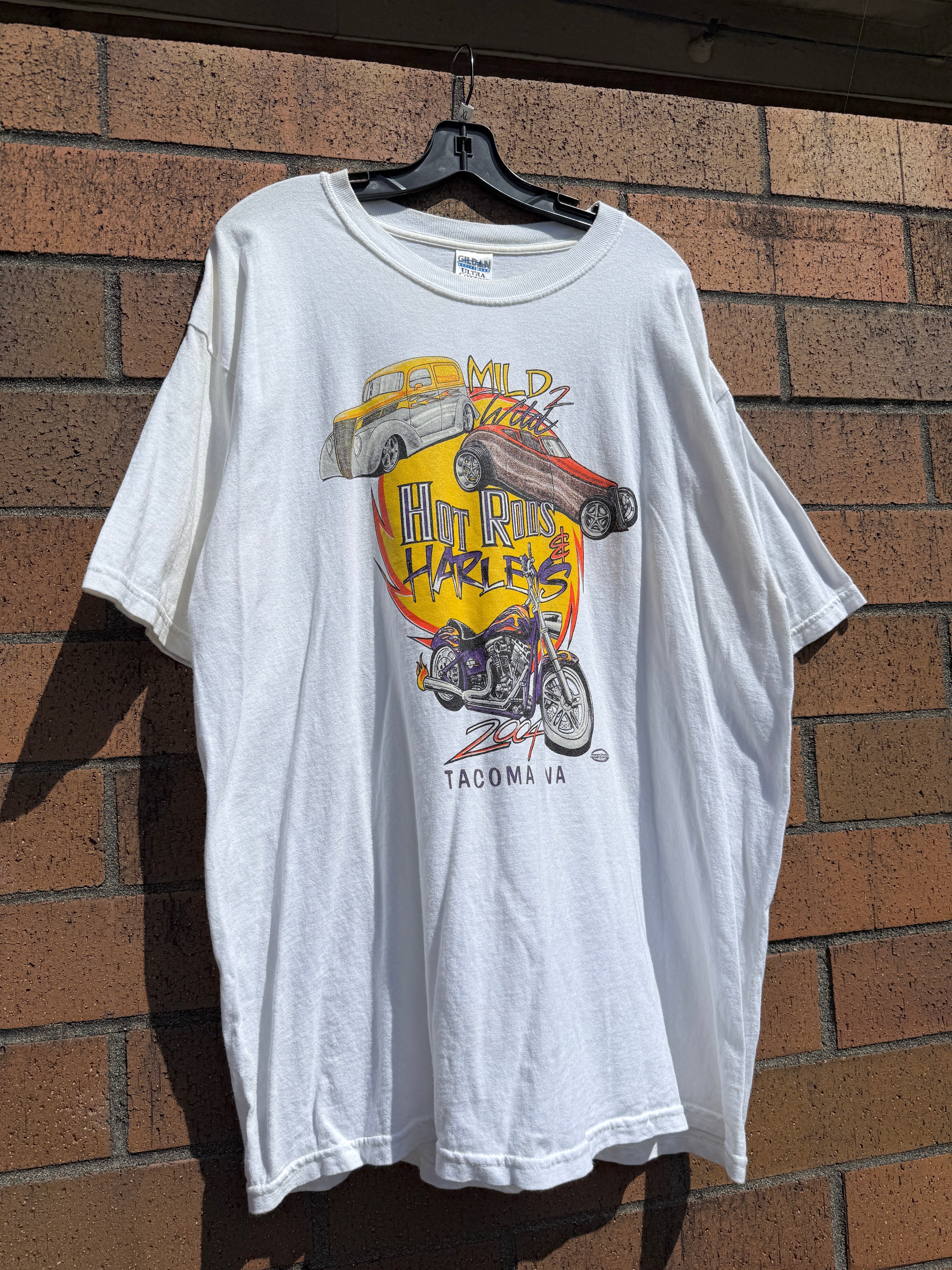 2004 Hot Rods & Harleys Tacoma Car Show Tee Size XL