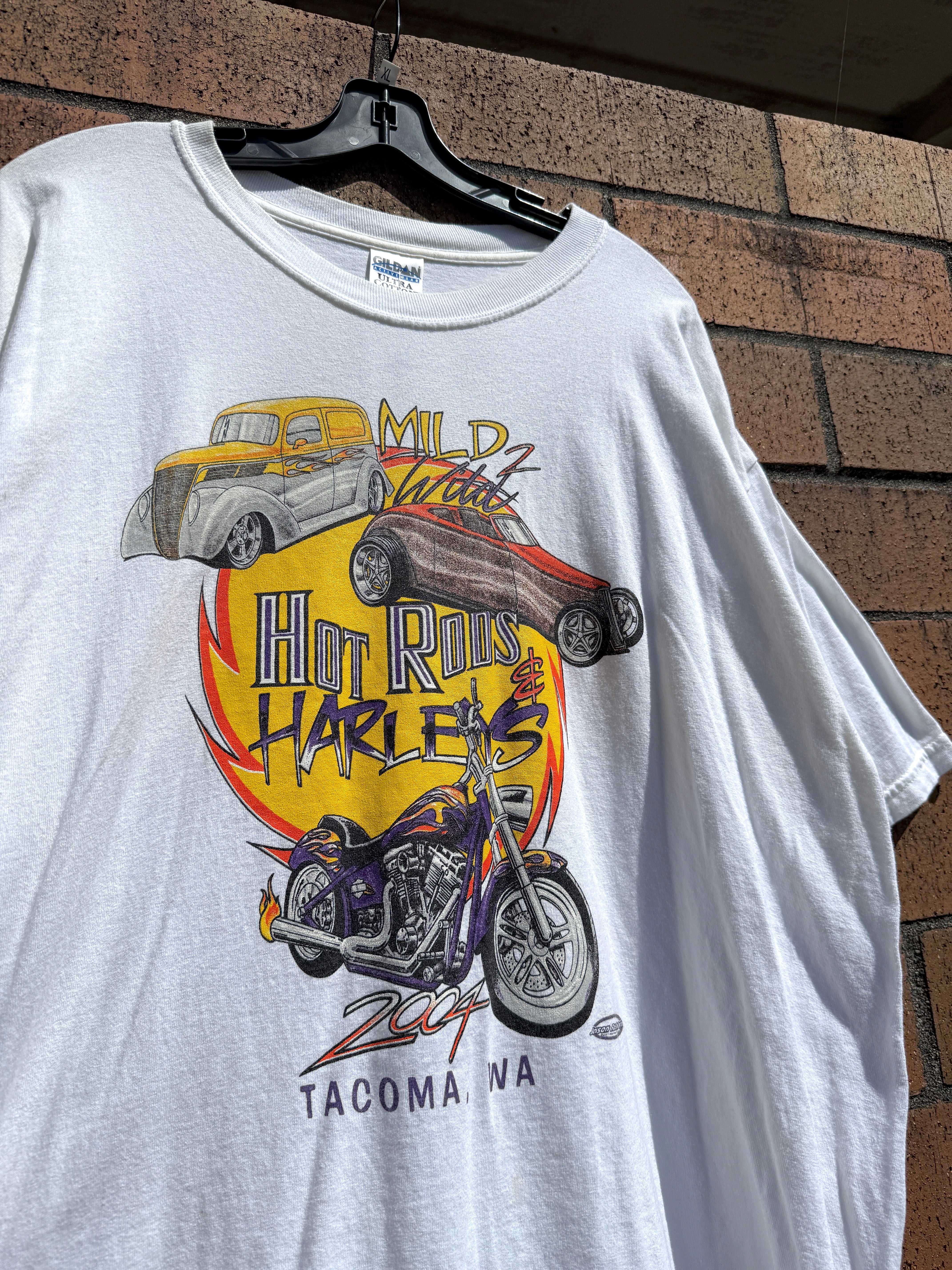 2004 Hot Rods & Harleys Tacoma Car Show Tee Size XL
