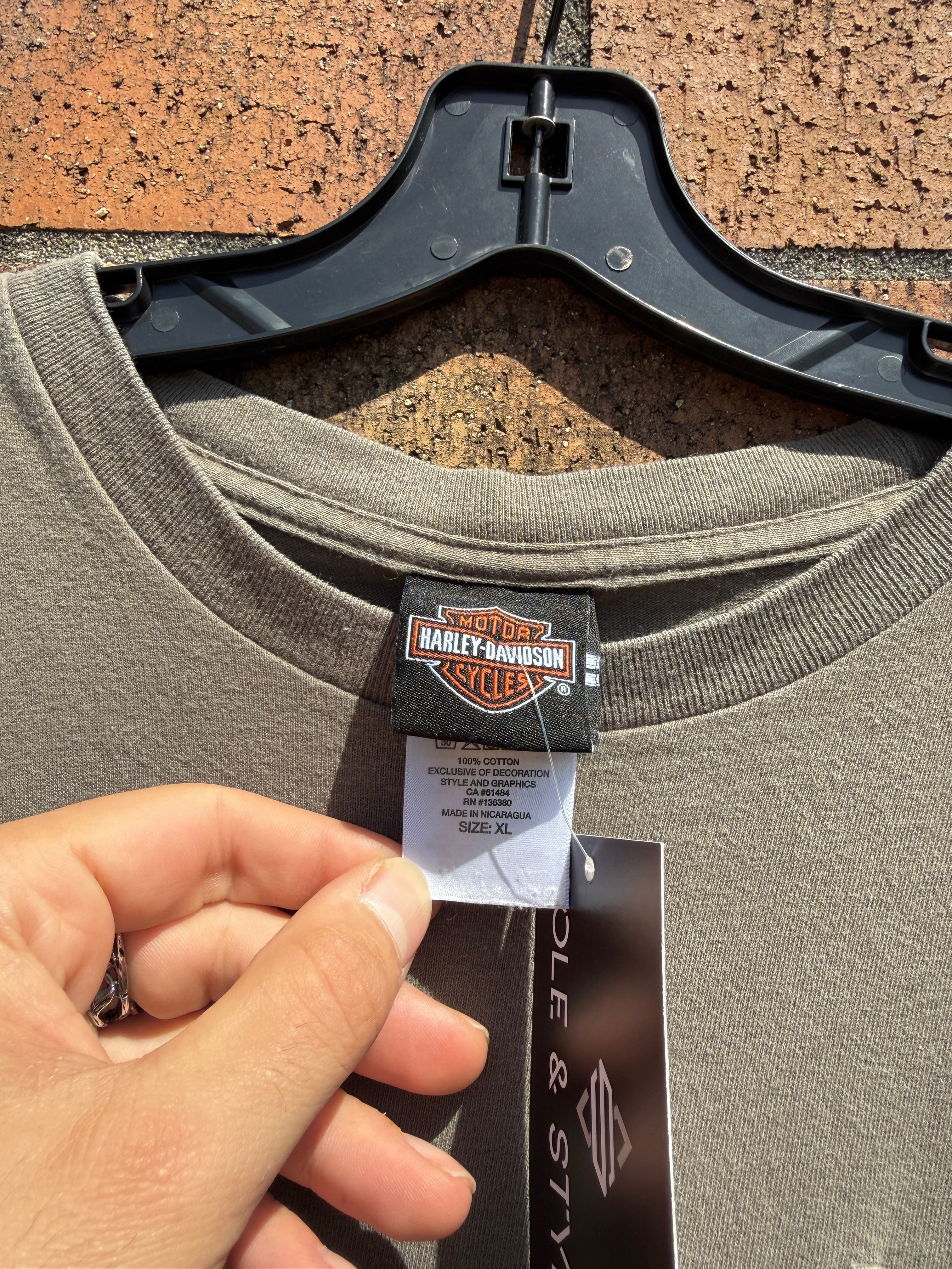 2010 Harley Davidson Jet City Seattle Pocket Tee Size XL