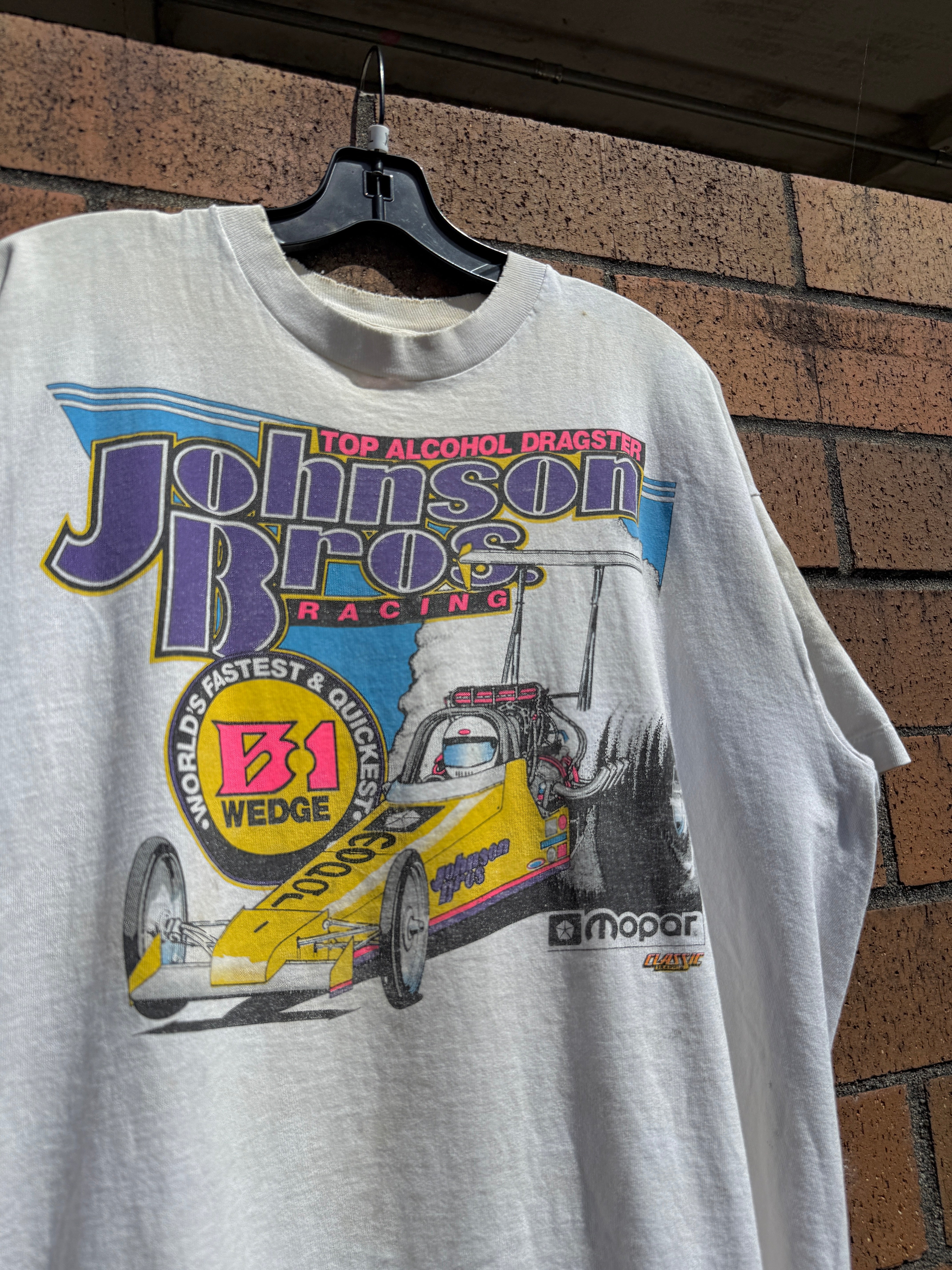 90s Johnson Bros Mopar B-1 Racing Tee Size XL