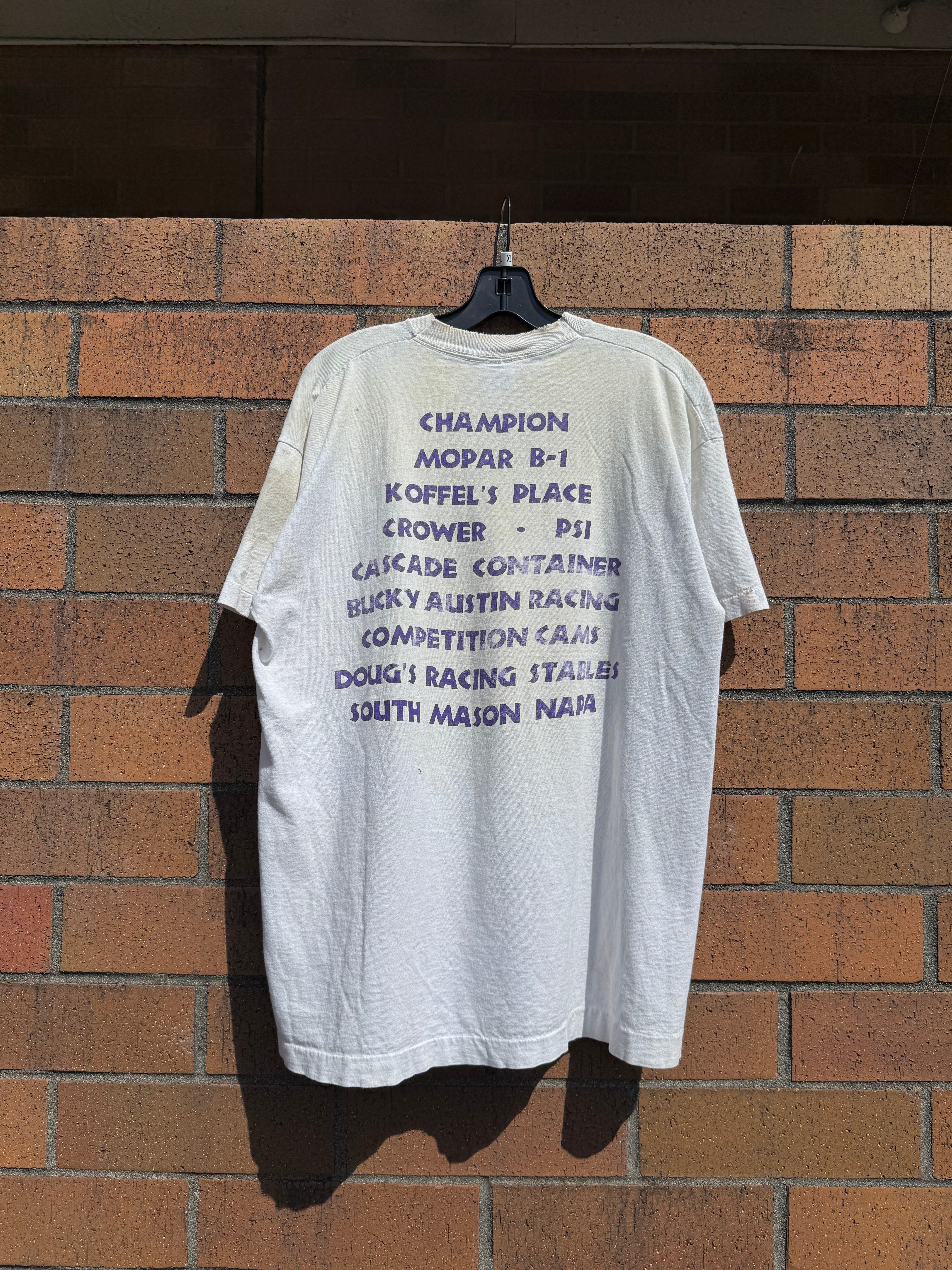 90s Johnson Bros Mopar B-1 Racing Tee Size XL